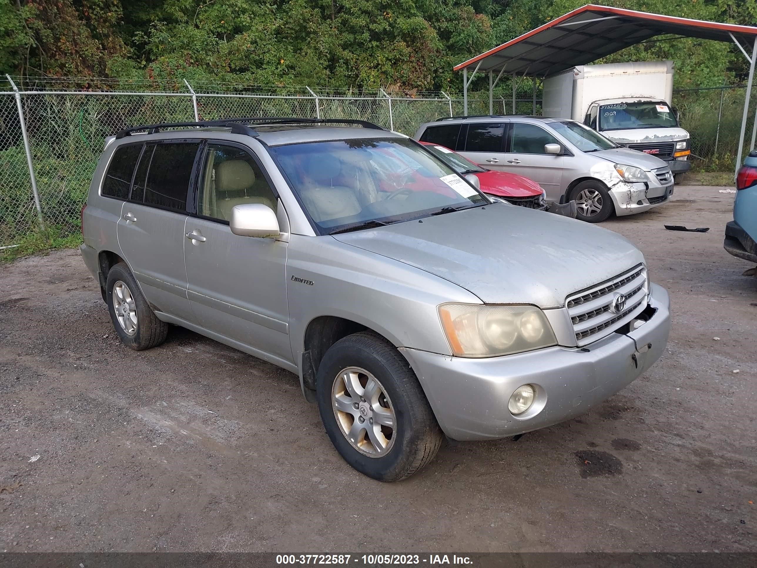 toyota highlander 2003 jtehf21a930127964