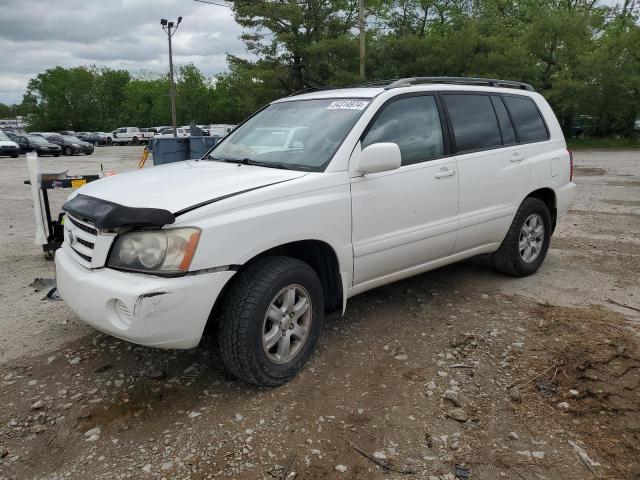 toyota highlander 2001 jtehf21ax10031001