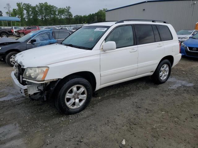 toyota highlander 2002 jtehf21ax20048169