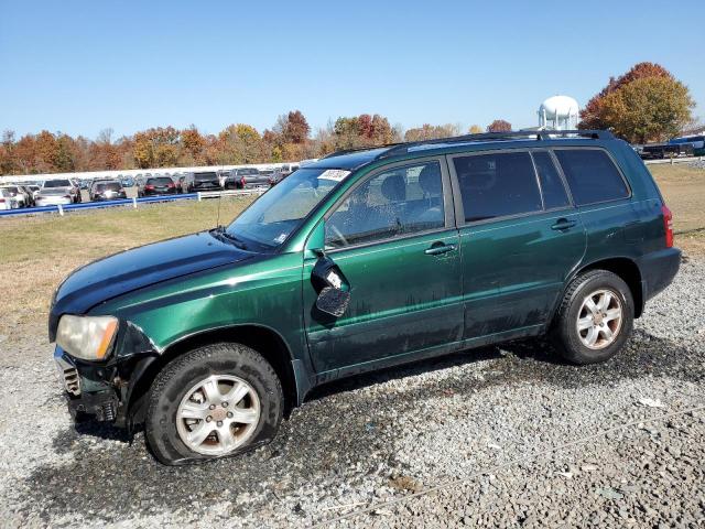 toyota highlander 2002 jtehf21ax20058748