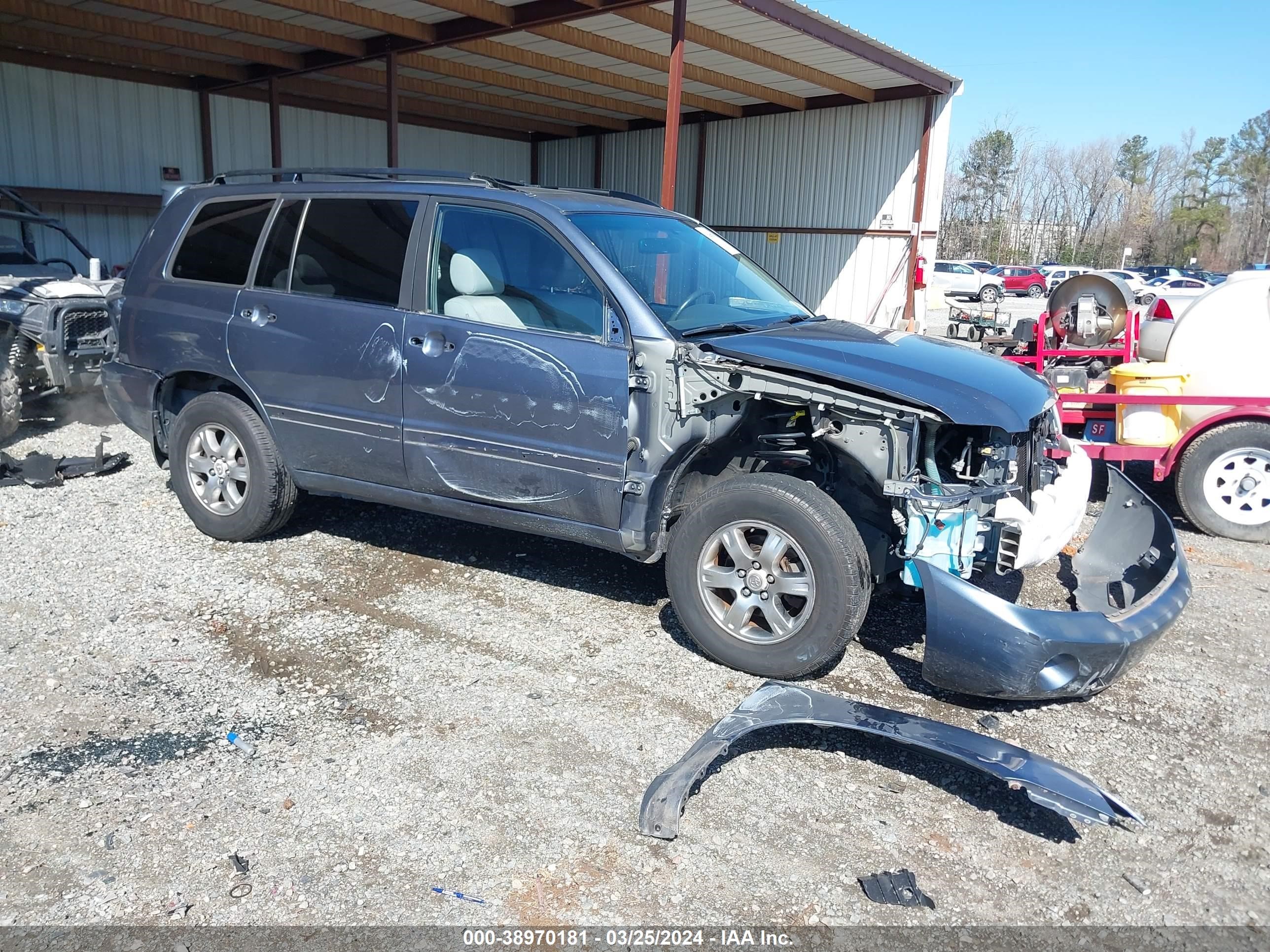 toyota highlander 2007 jtehp21a070205924