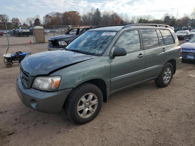 toyota highlander 2007 jtehp21a070231343