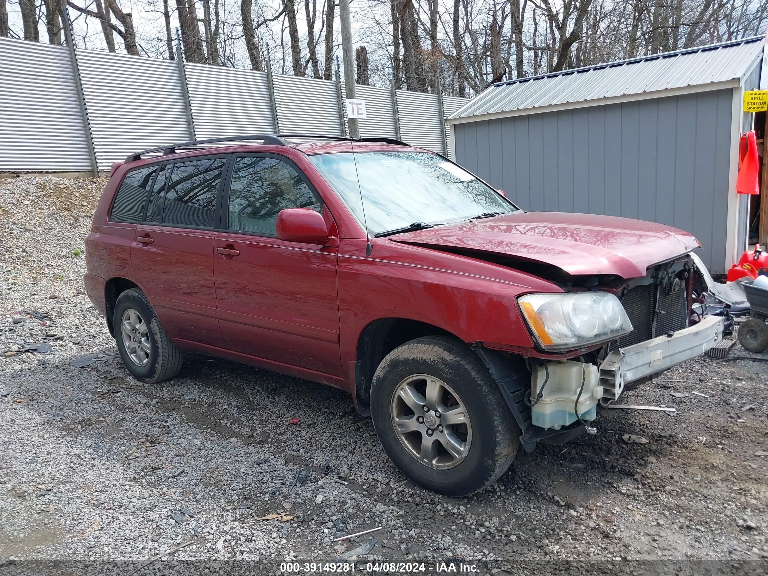 toyota highlander 2007 jtehp21a470194183