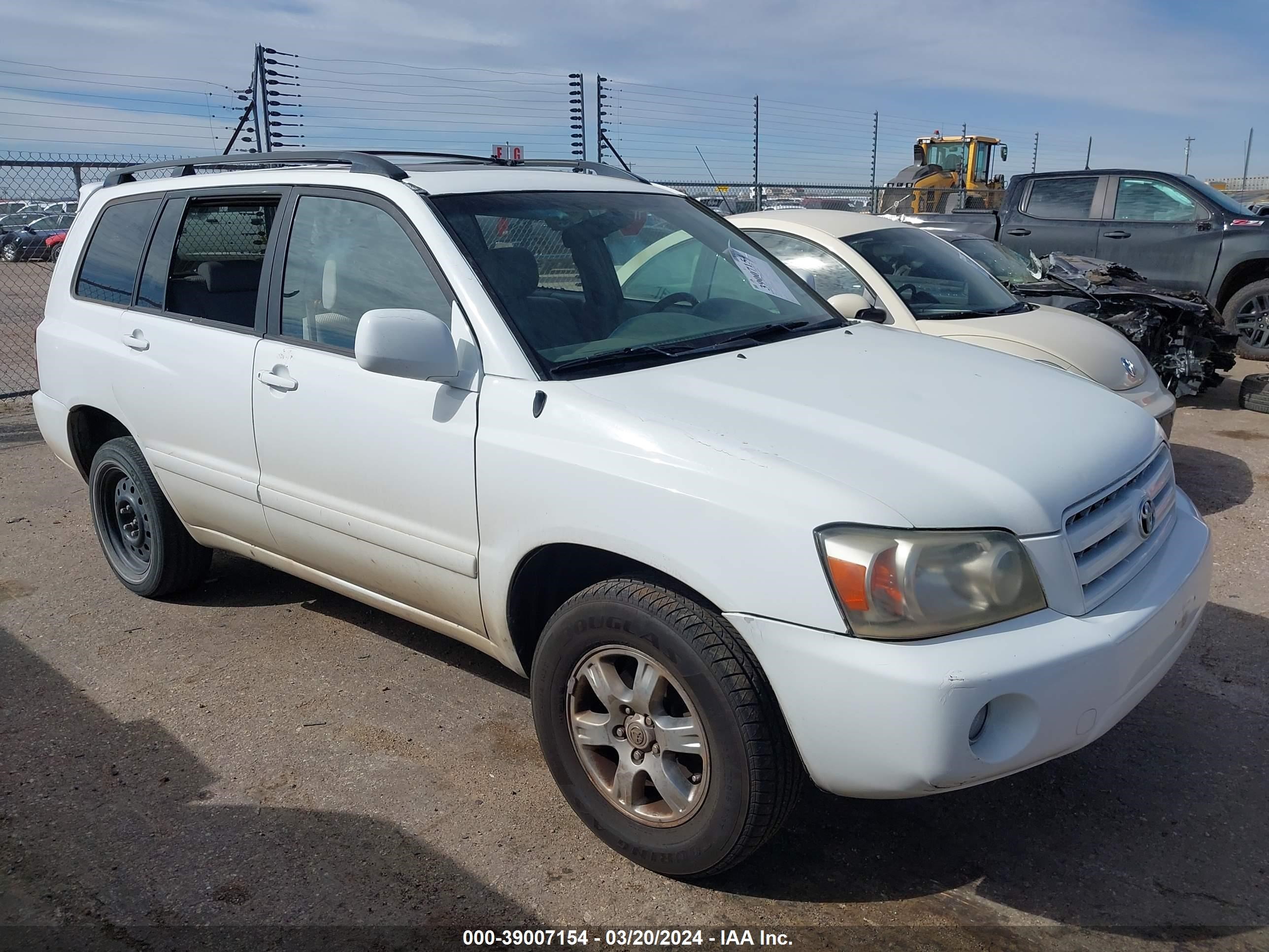 toyota highlander 2007 jtehp21a670195190