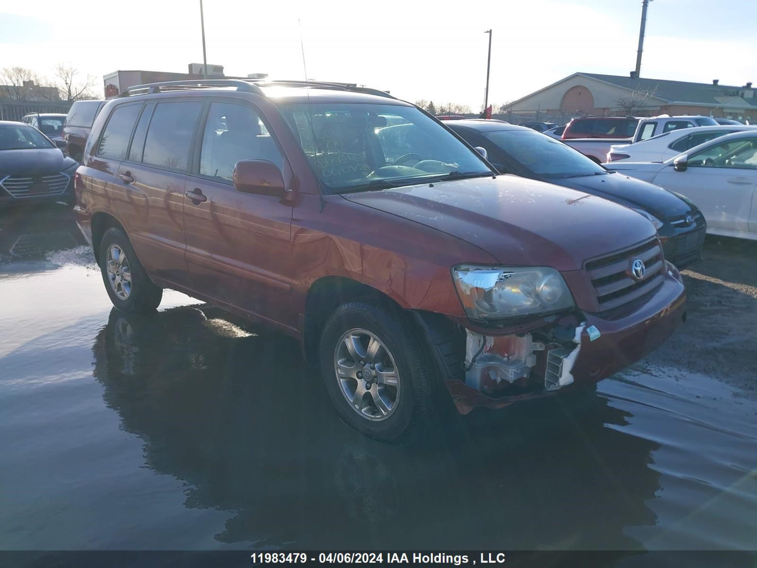 toyota highlander 2004 jtehp21ax40005595