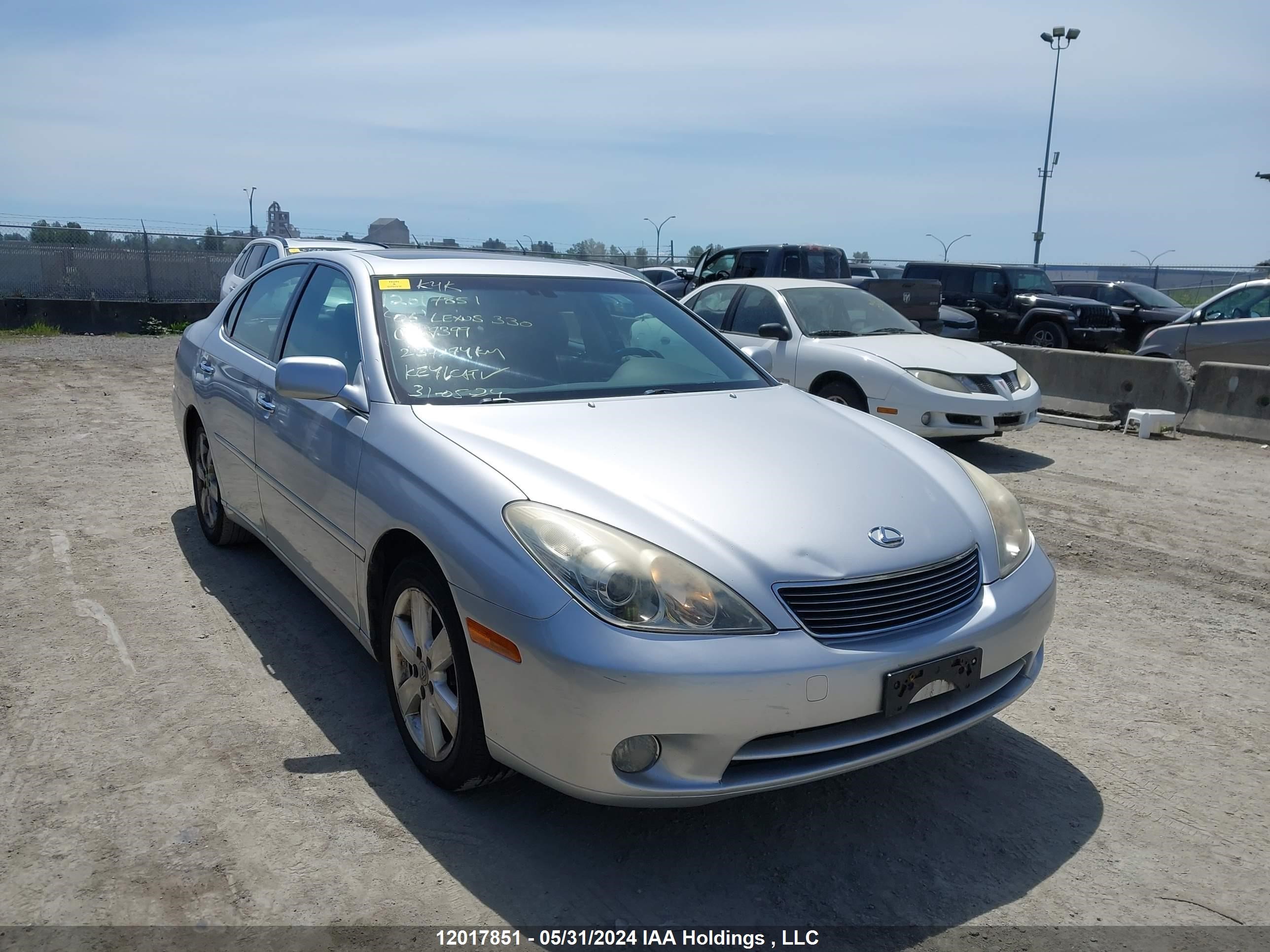 lexus es 2006 jthba30g365167399