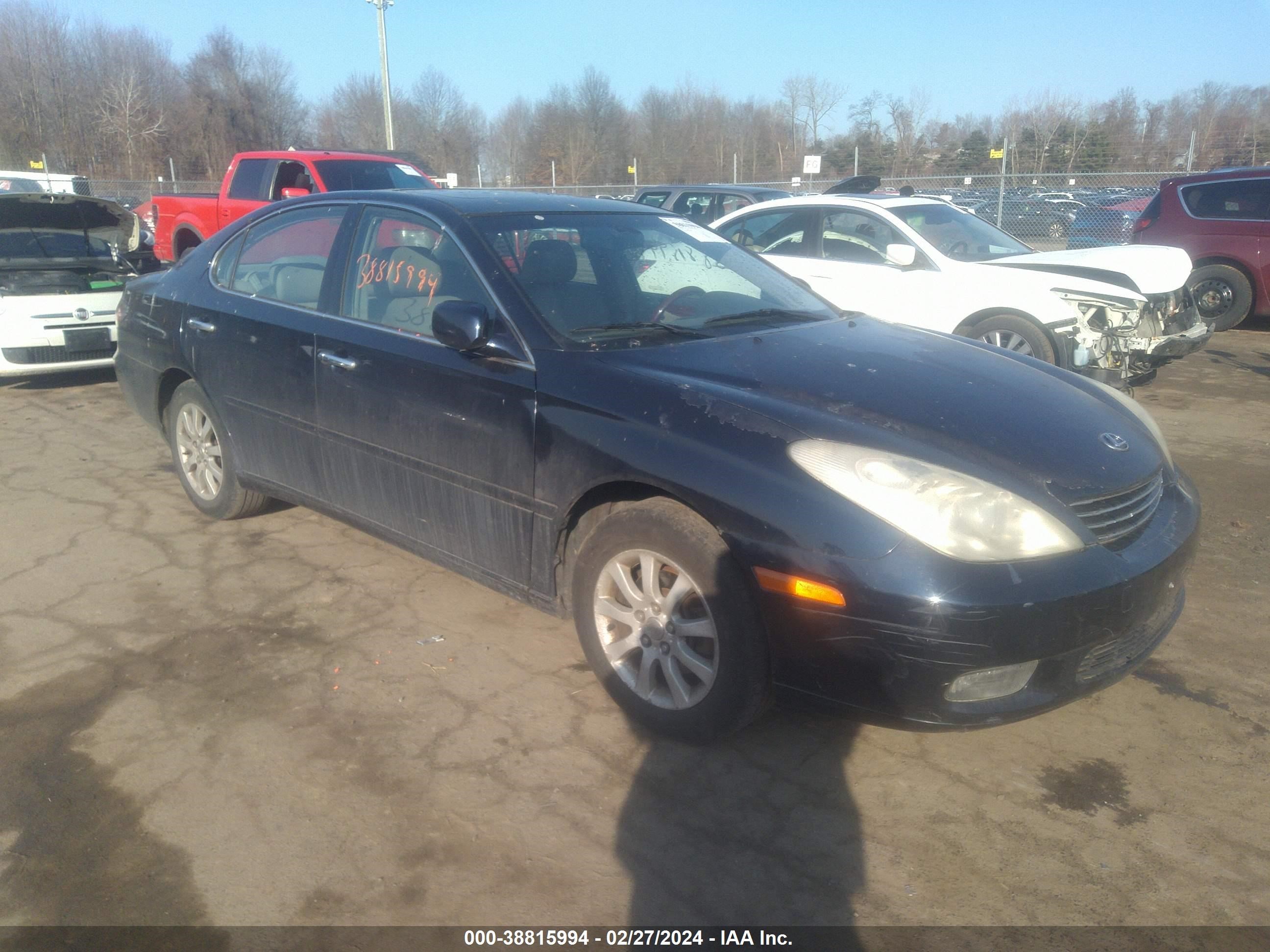 lexus es 2004 jthba30g540001279