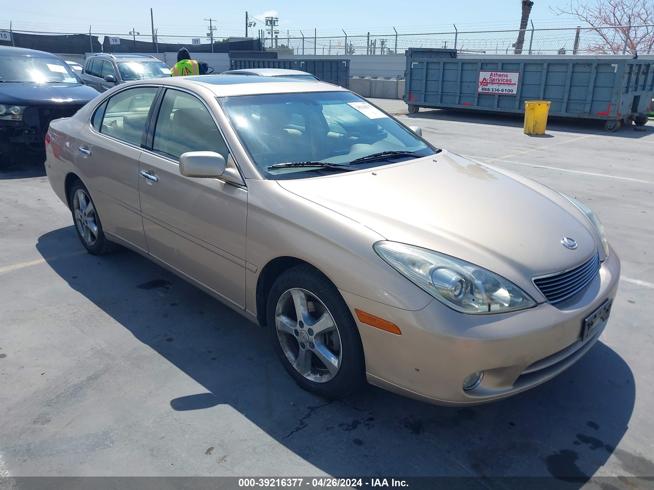 lexus es 2005 jthba30g655061835