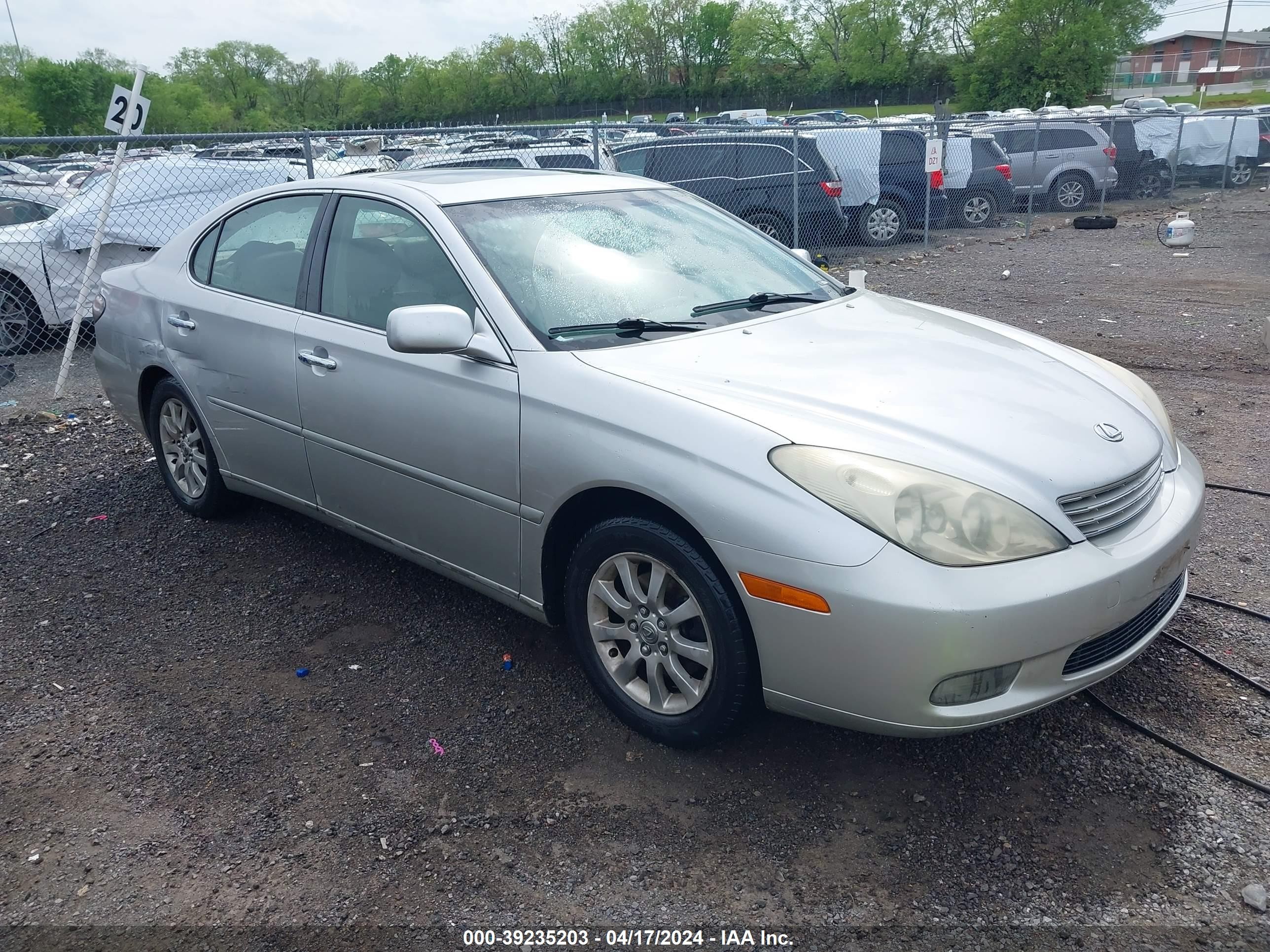 lexus es 2003 jthbf30g130122505