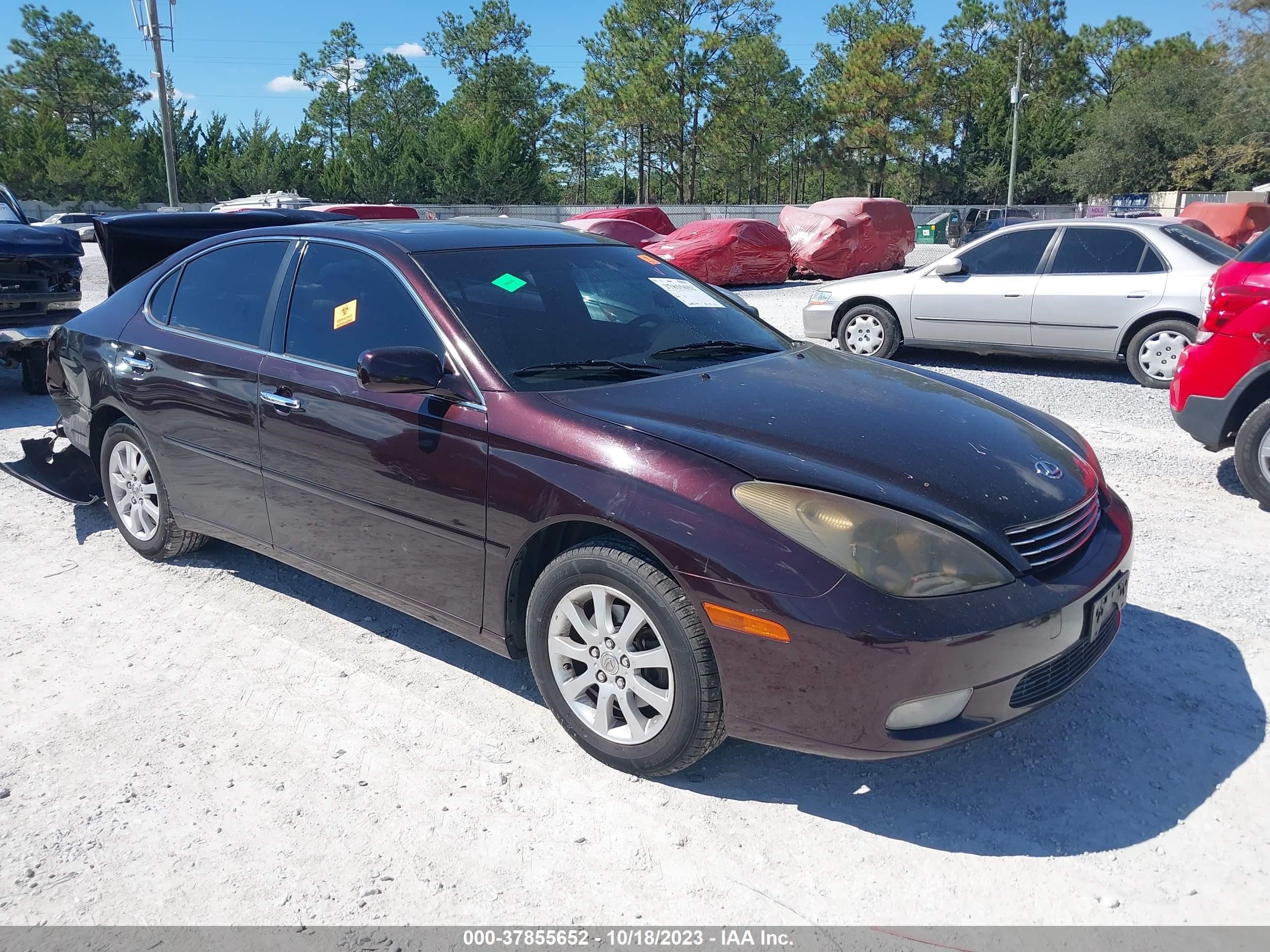 lexus es 2003 jthbf30g136011420