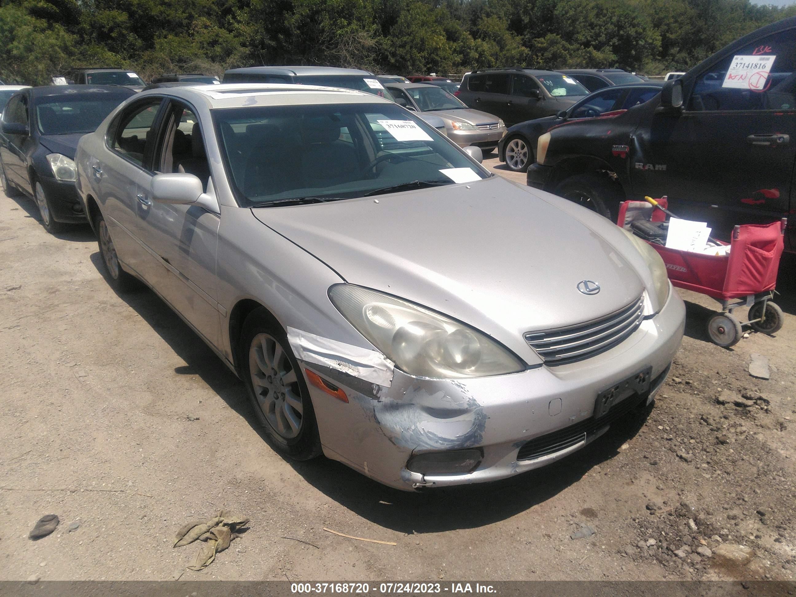 lexus es 2003 jthbf30g530134561