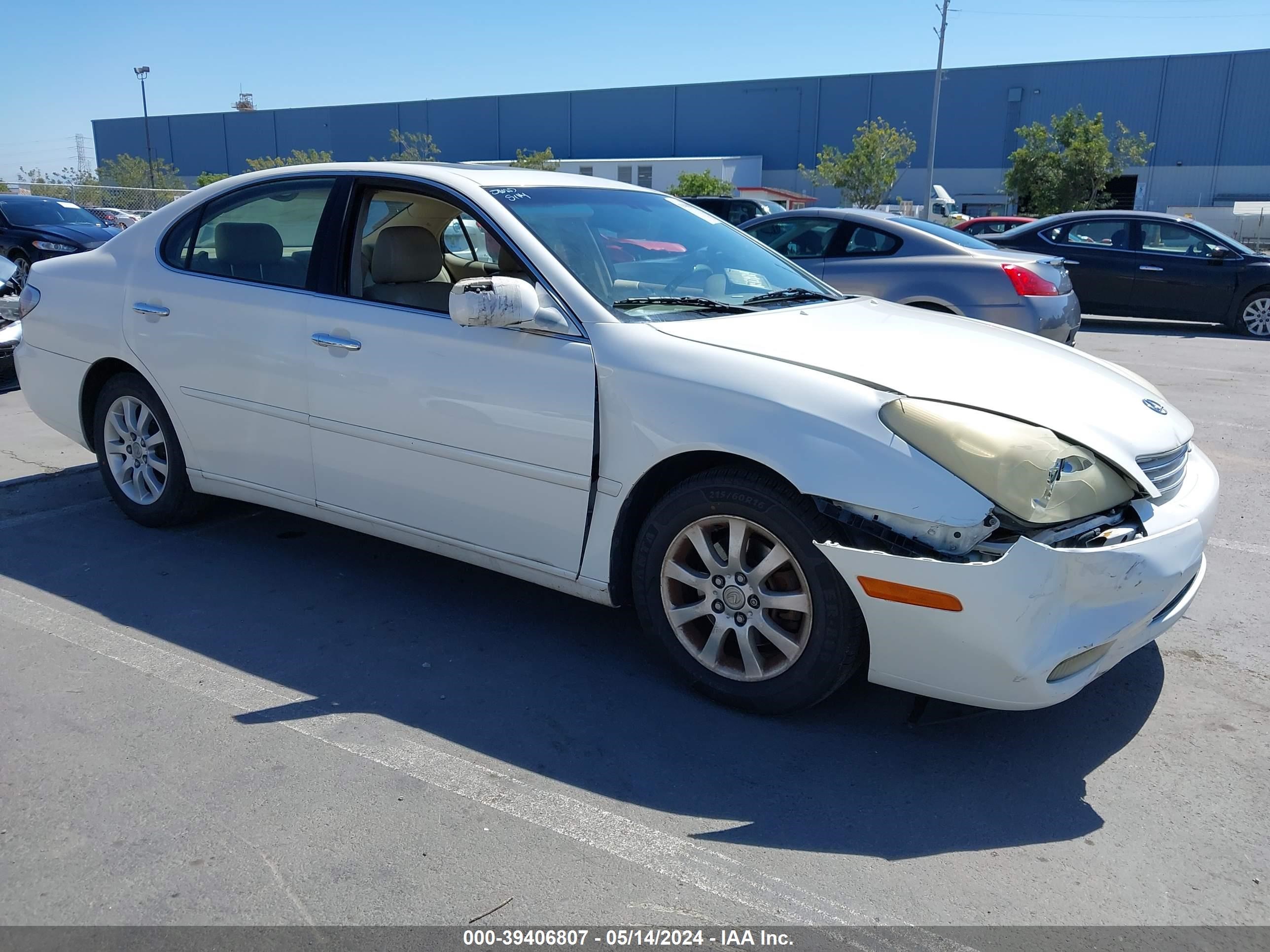 lexus es 2003 jthbf30g536004857