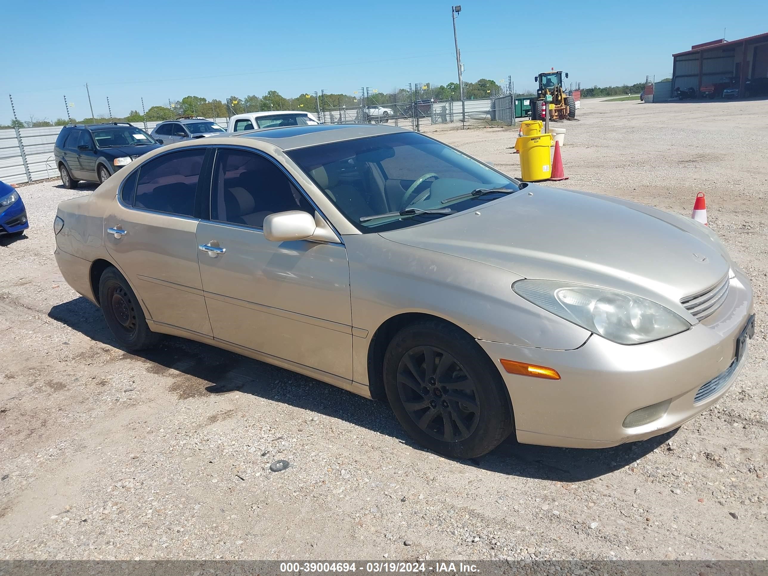 lexus es 2003 jthbf30g830093357