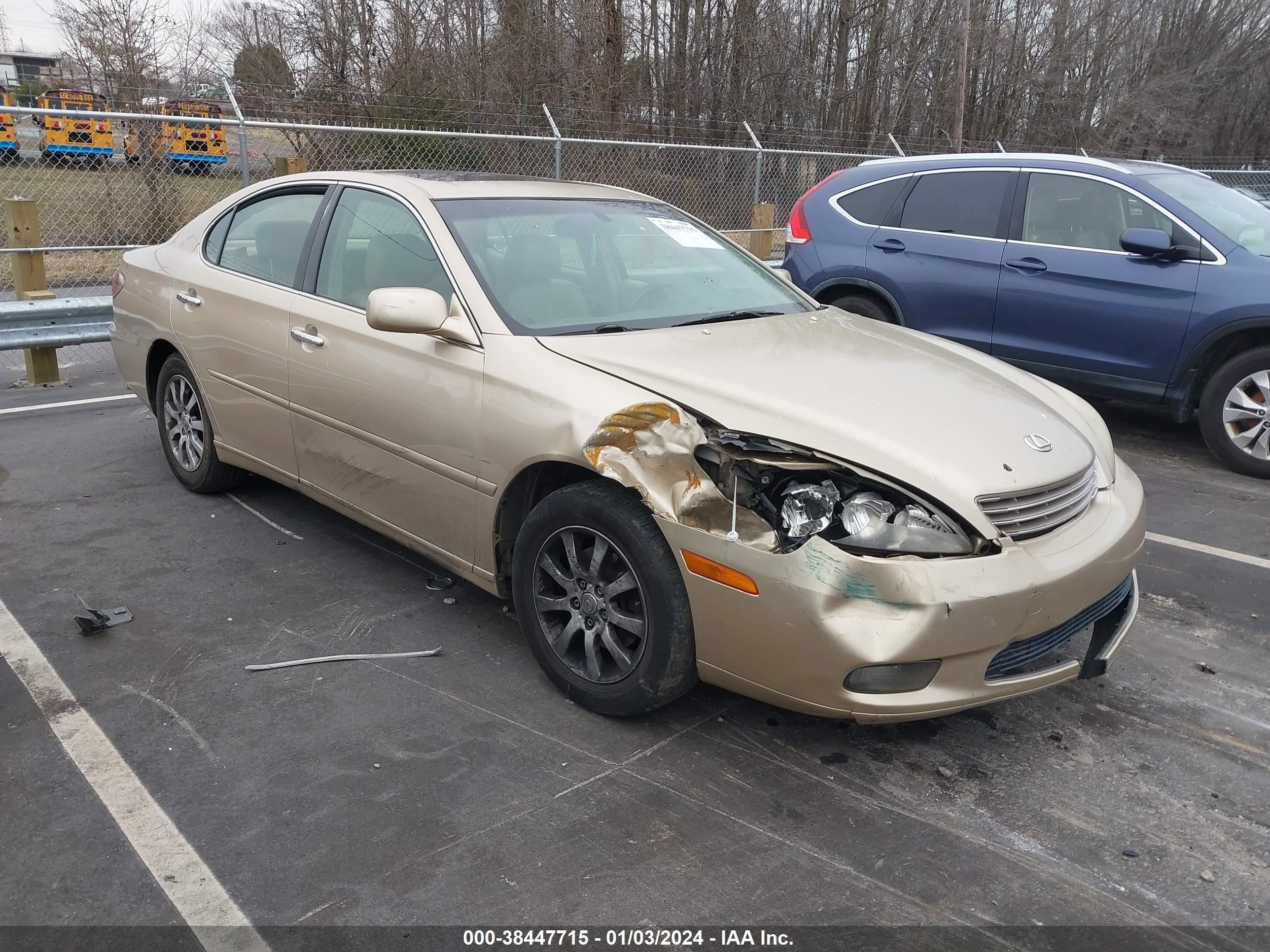 lexus es 2002 jthbf30gx20076171