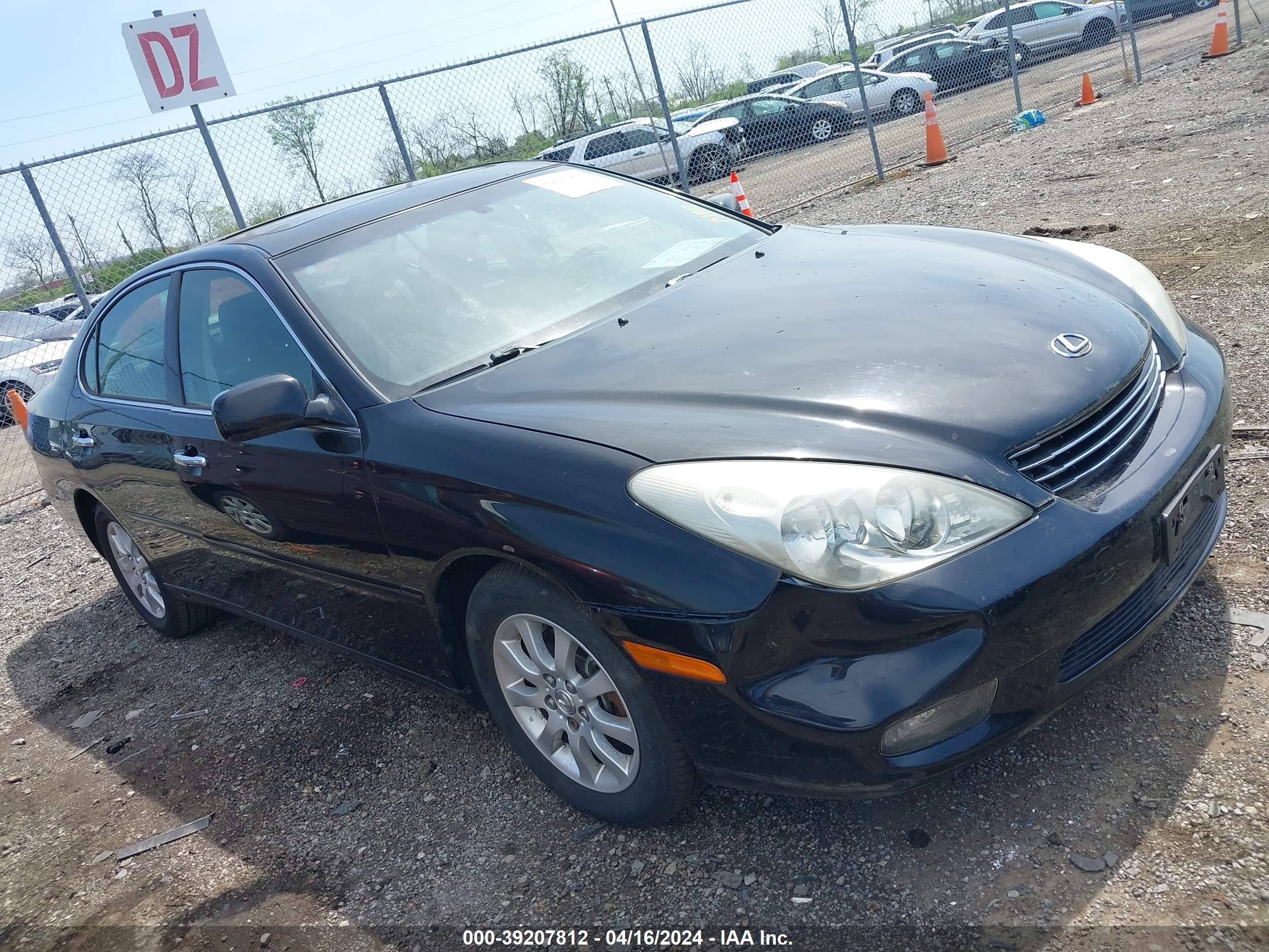 lexus es 2002 jthbf30gx25029774