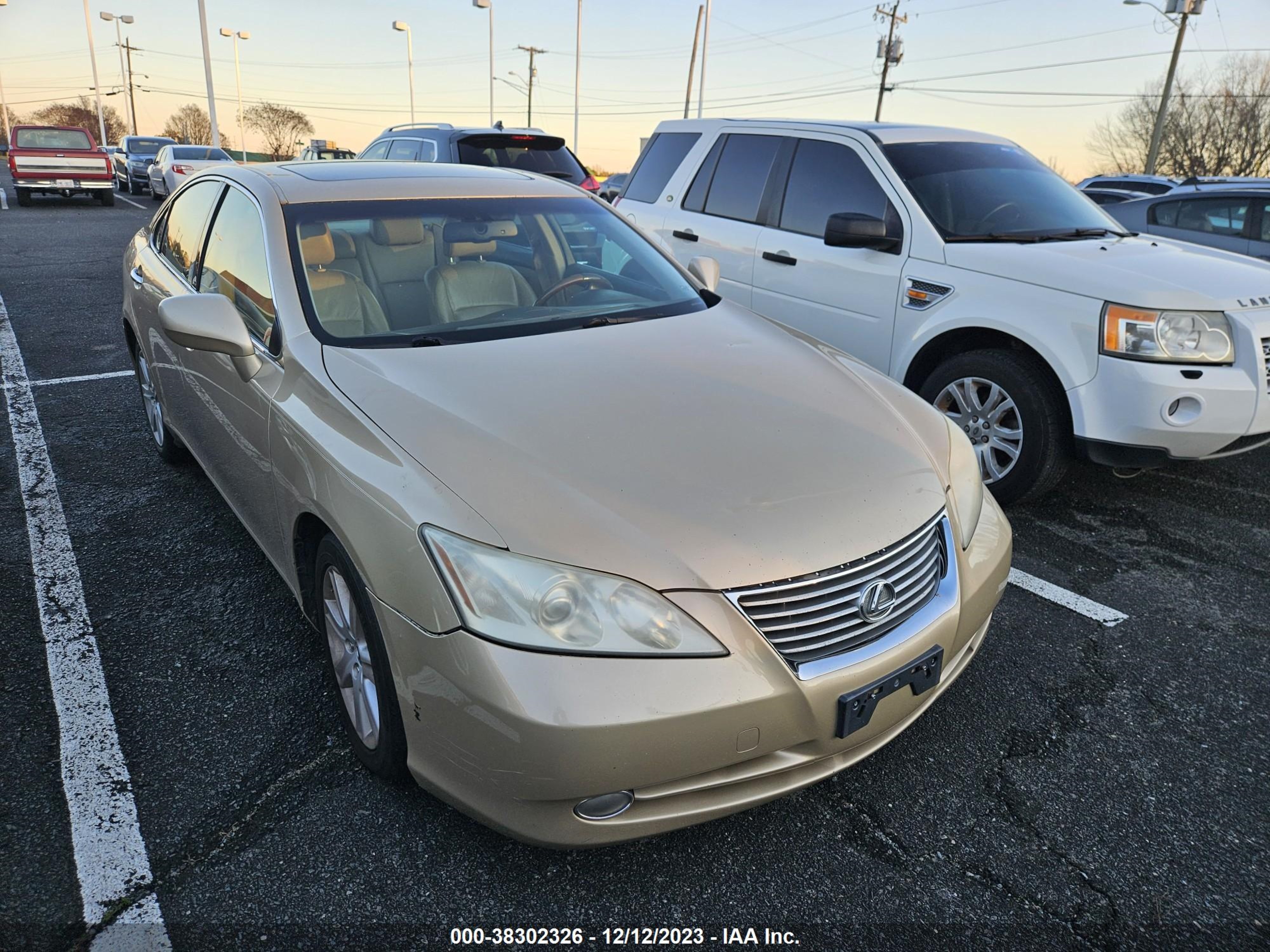 lexus es 2007 jthbj46g072068605