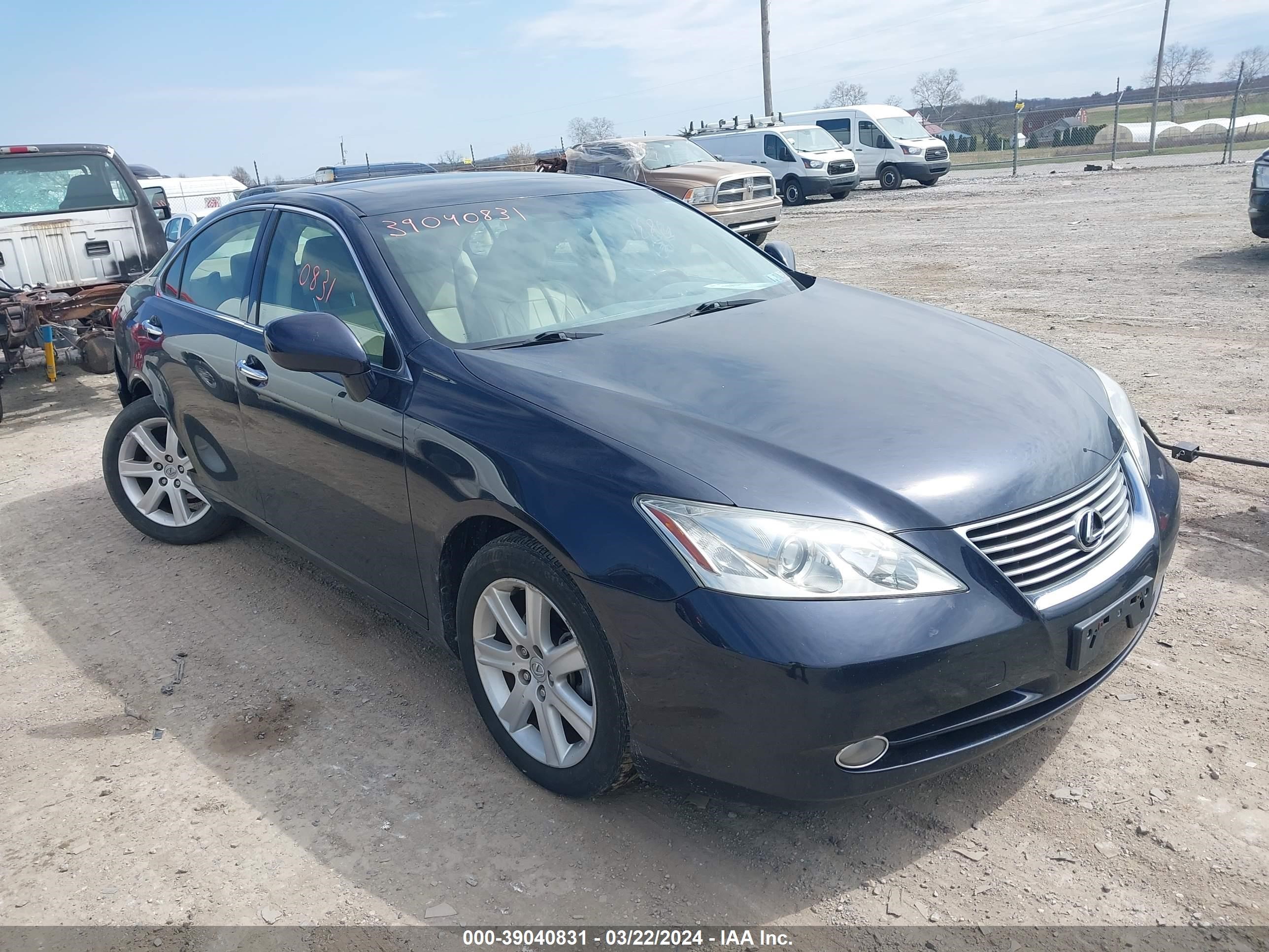 lexus es 2007 jthbj46g272109994