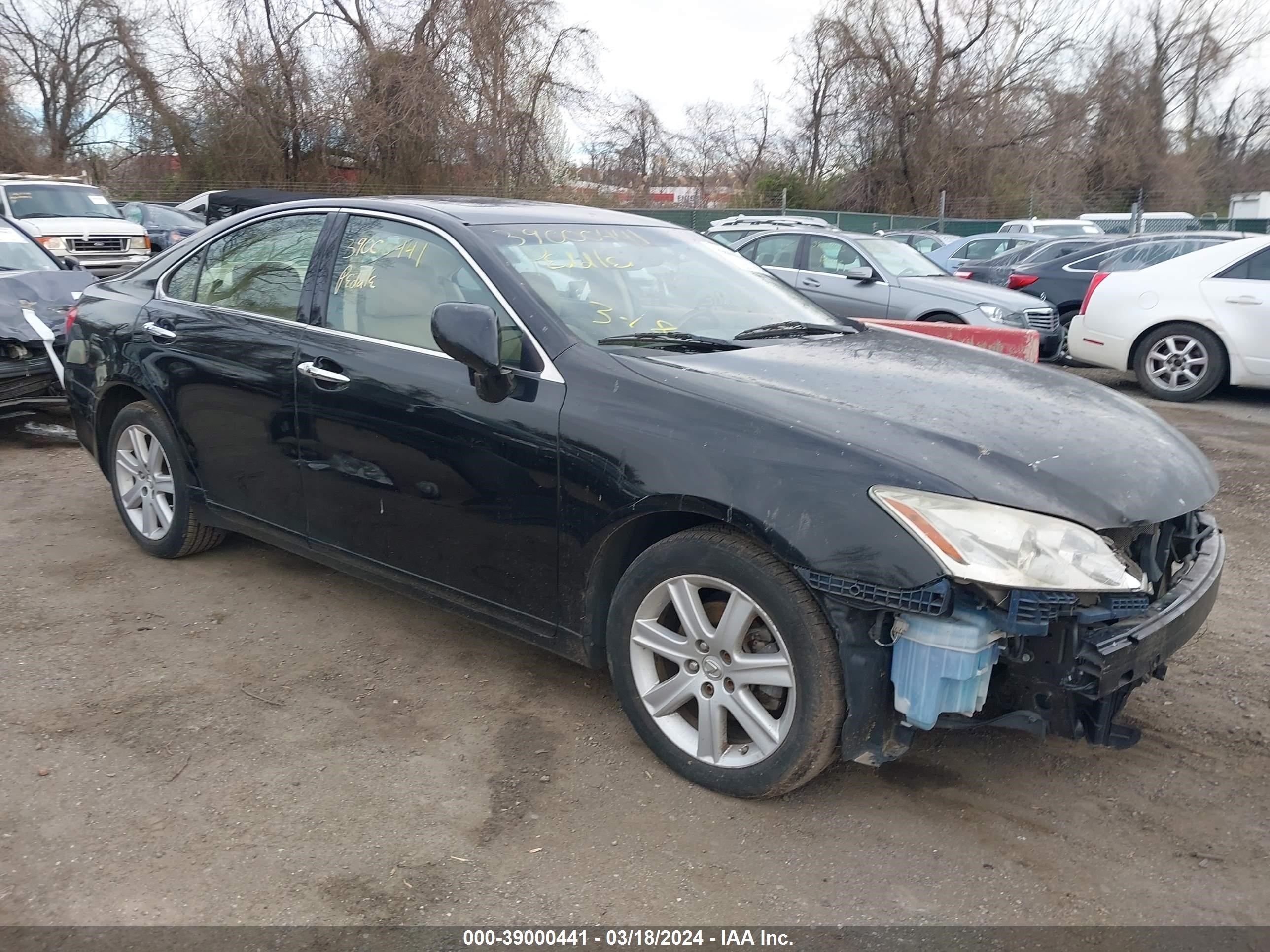 lexus es 2007 jthbj46gx72119057