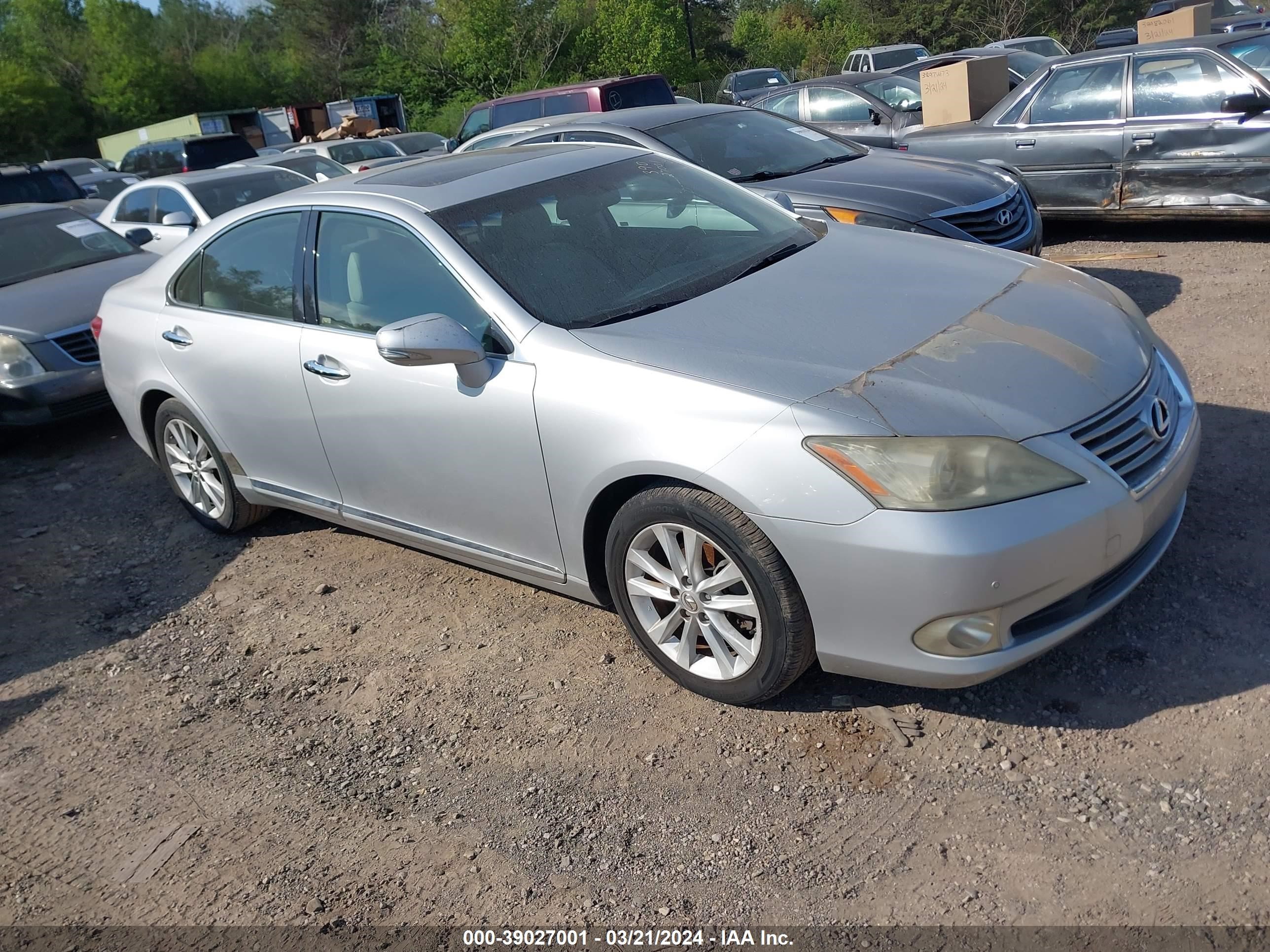 lexus es 2012 jthbk1eg1c2475405