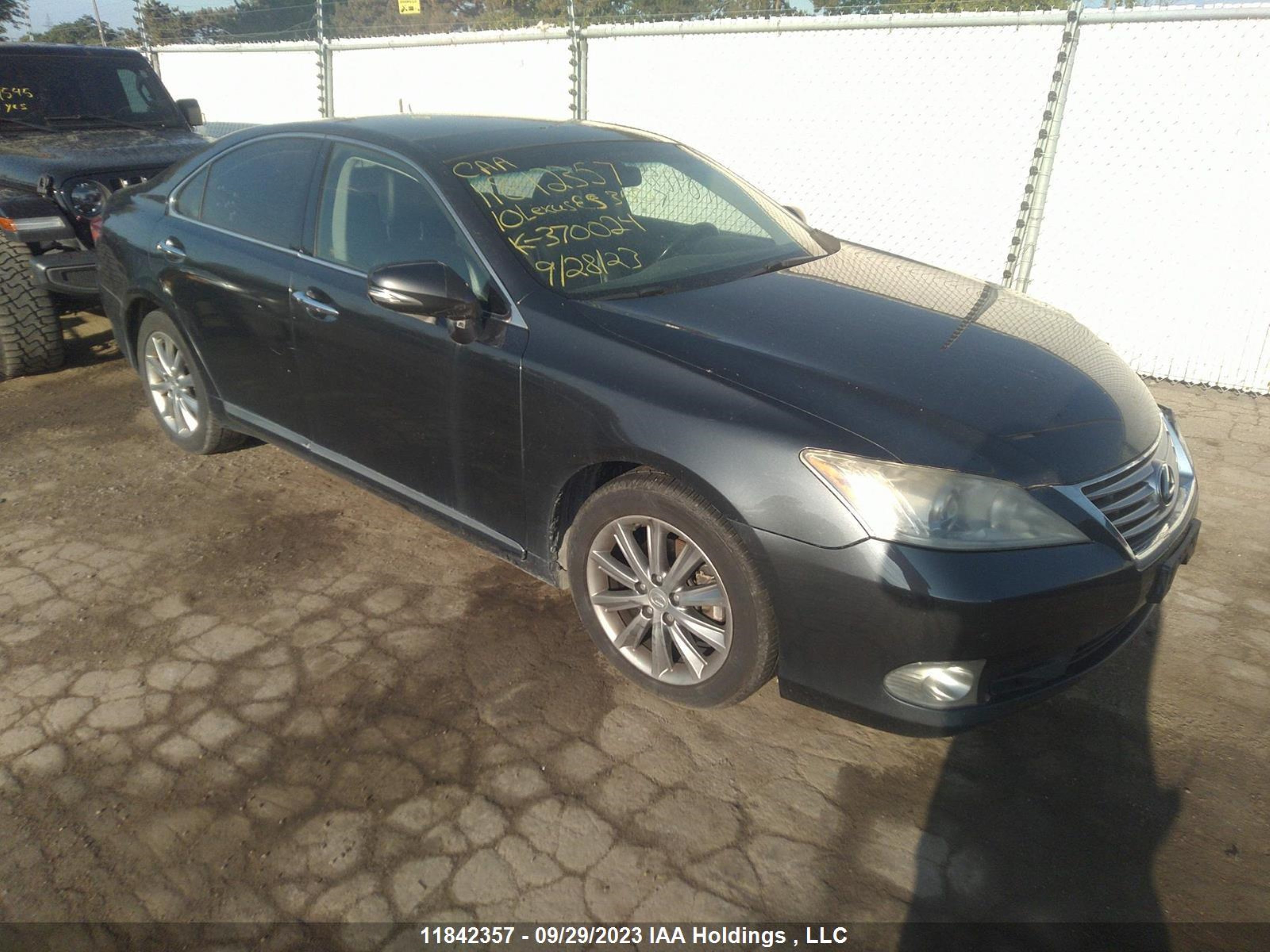 lexus es 2010 jthbk1eg5a2370024