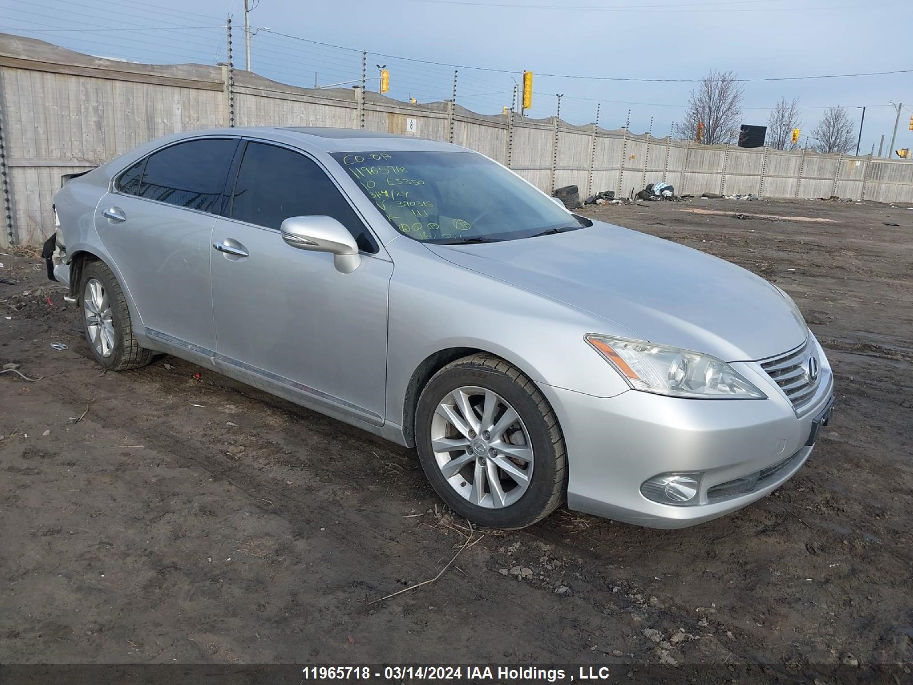 lexus es 2010 jthbk1eg6a2390315