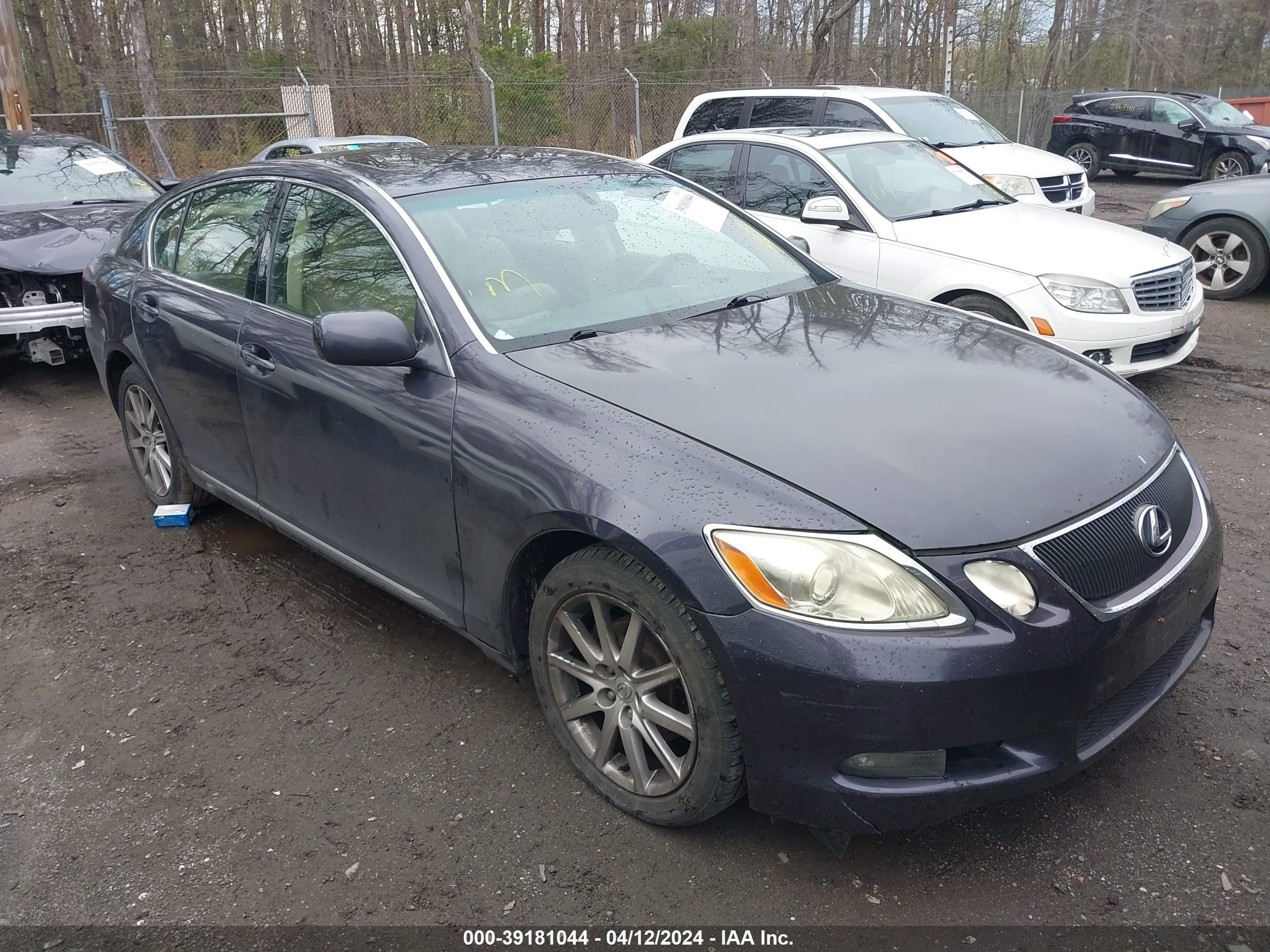 lexus gs 300 2006 jthch96s060003507