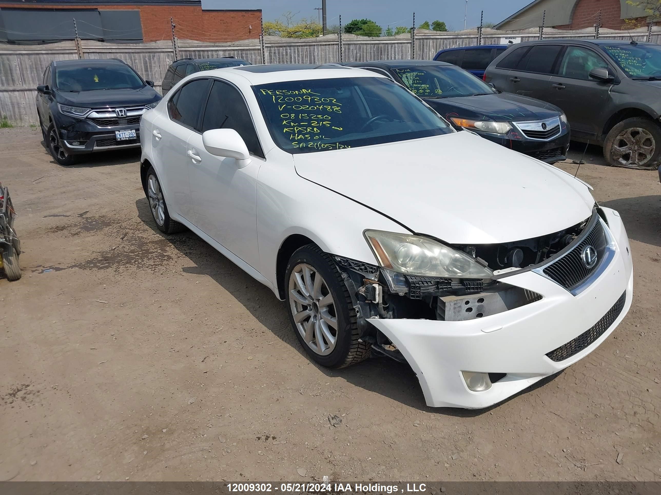 lexus is 2008 jthck262882020488