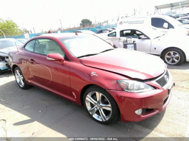 lexus is 250c 2012 jthff2c2xc2526662