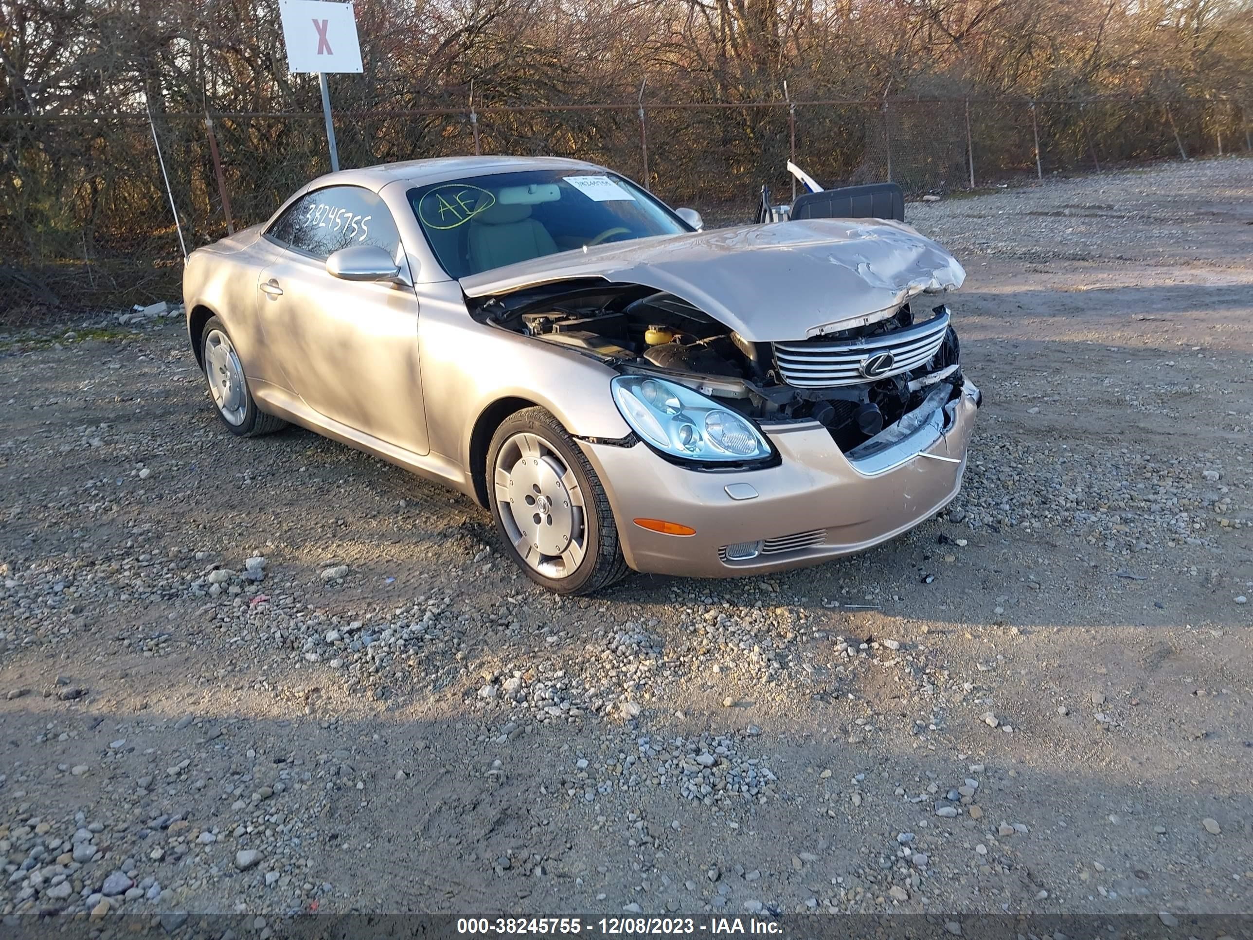 lexus sc 2003 jthfn48y230037843