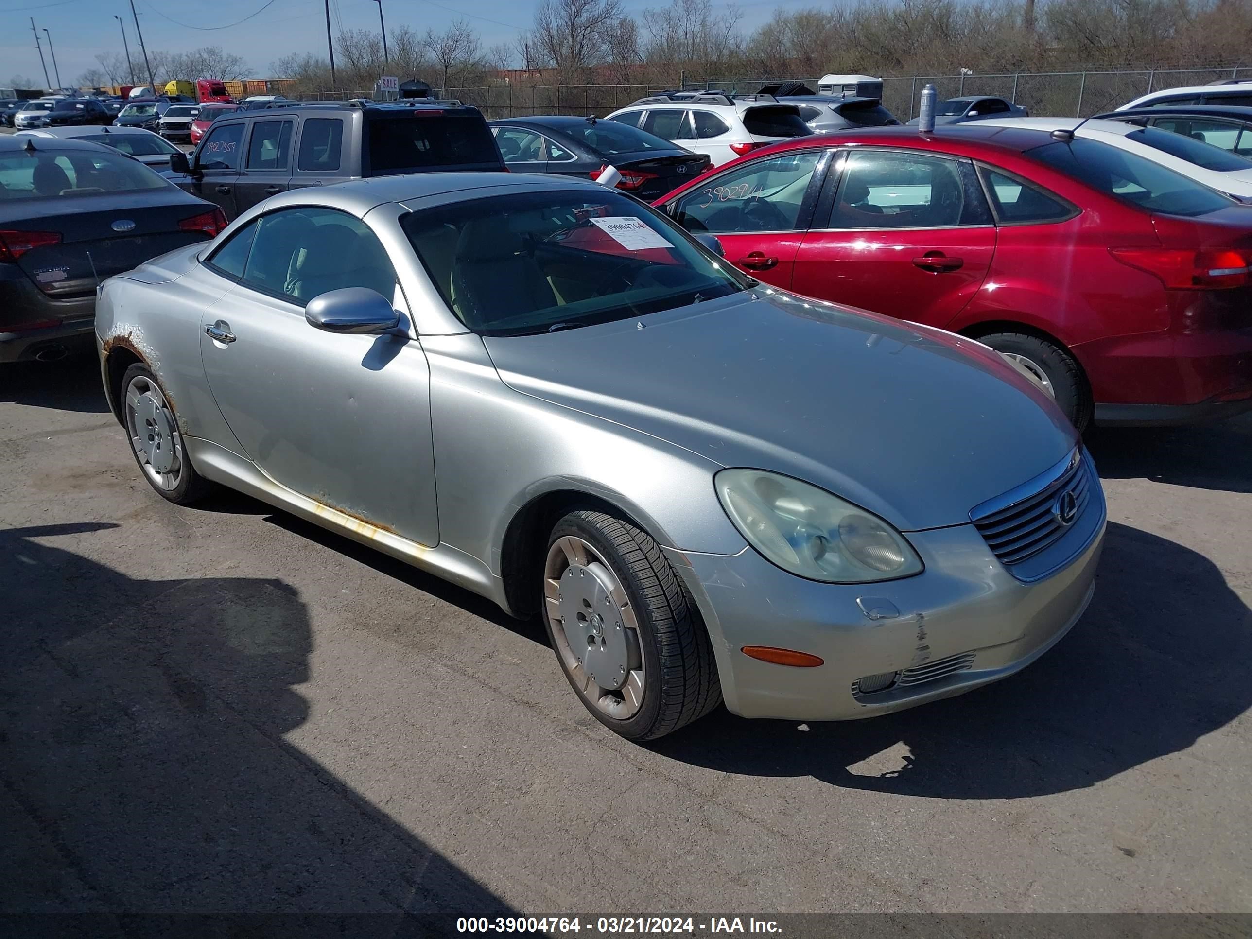 lexus sc 2005 jthfn48y250062079