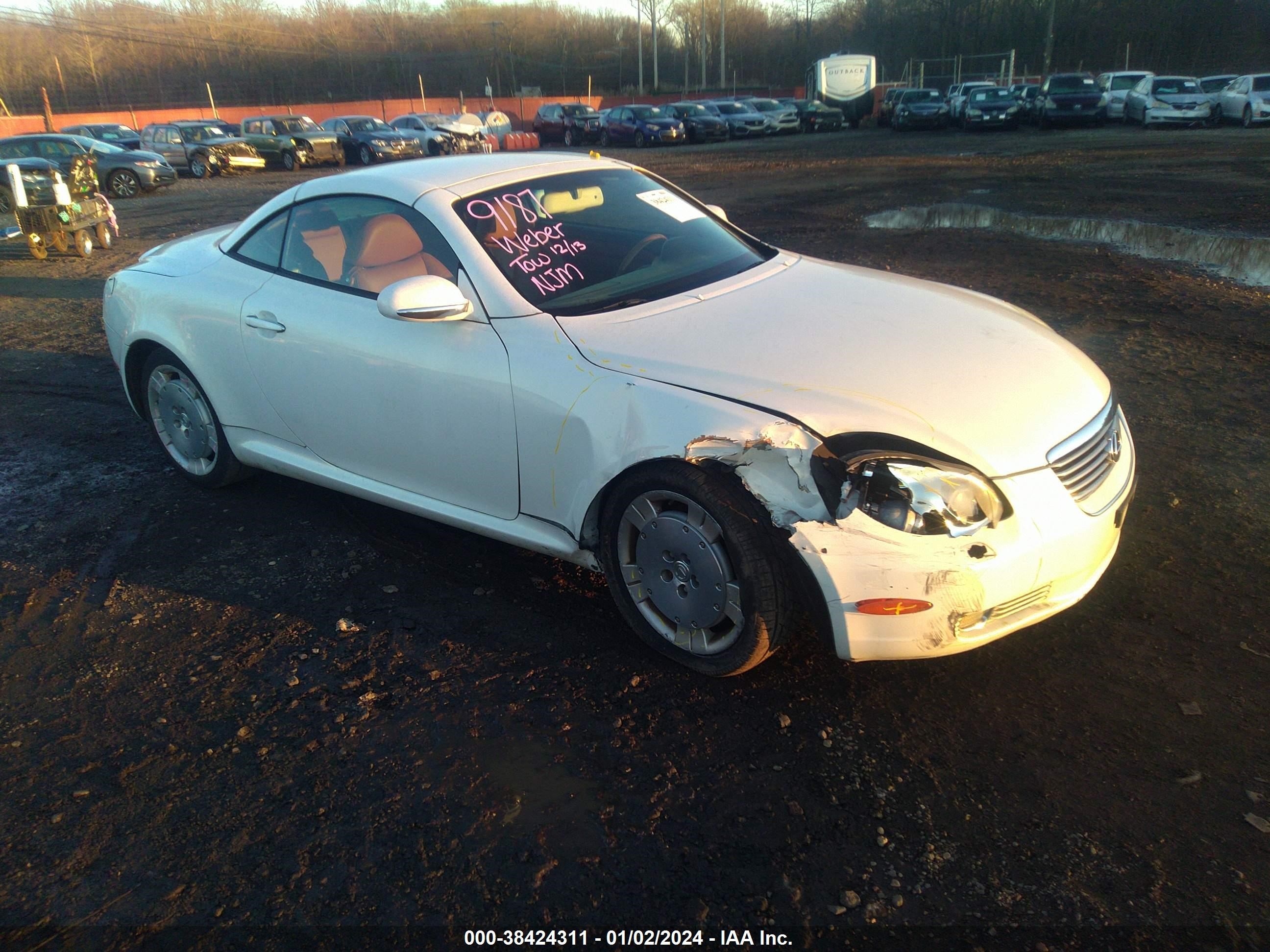 lexus sc 2003 jthfn48y330048561