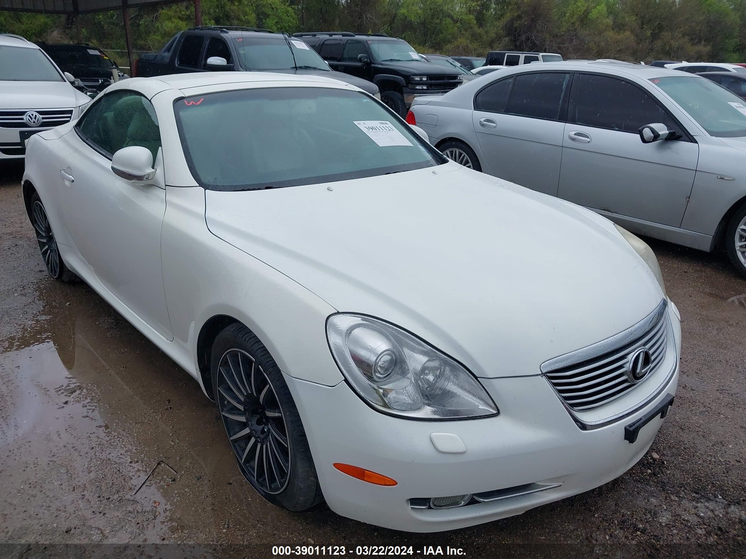 lexus sc 2006 jthfn48y769008998