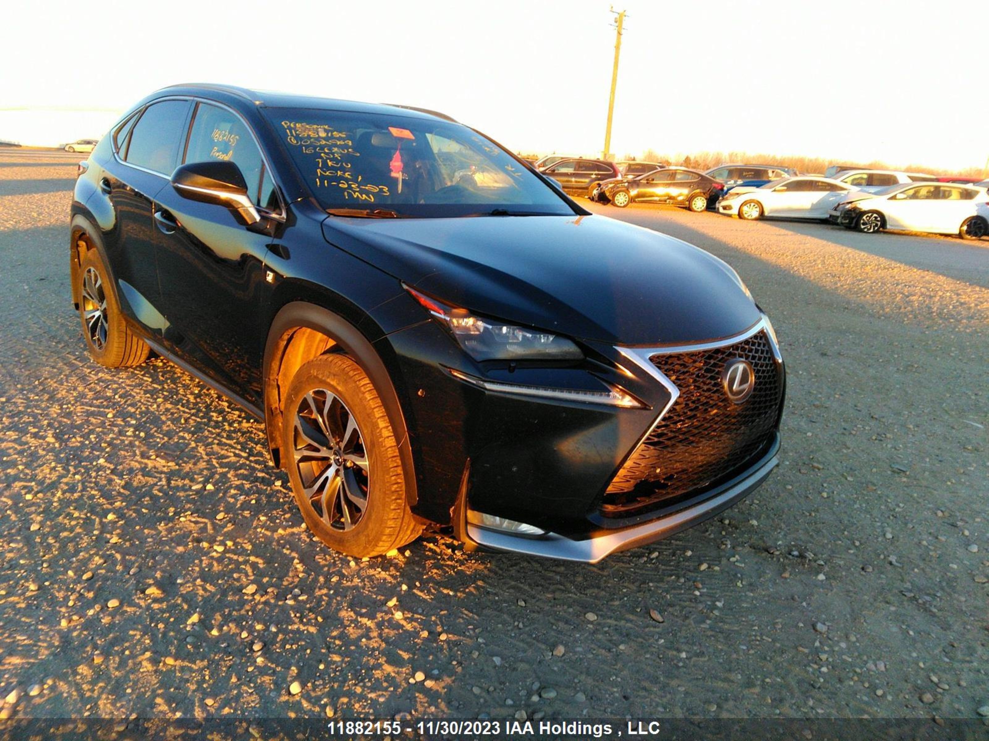 lexus nx 2016 jtjbarbz9g2052969