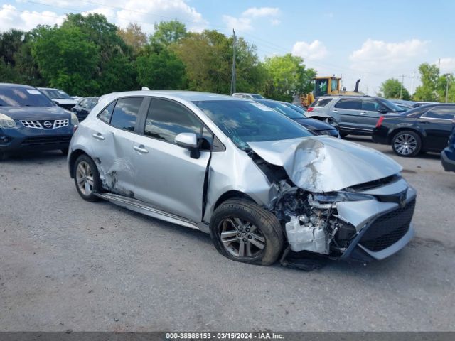 toyota corolla 2021 jtnb4mbexm3134544