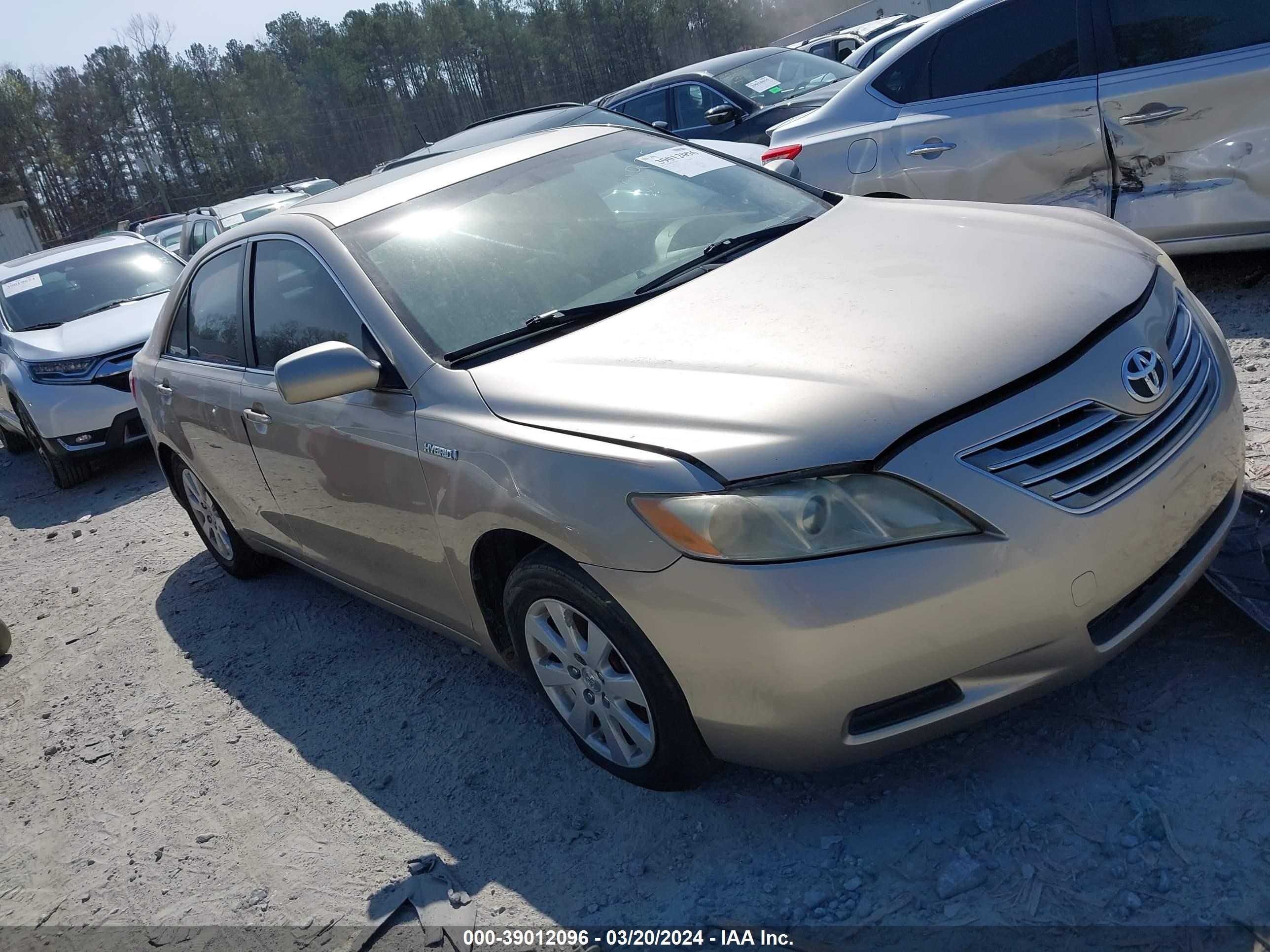 toyota camry 2007 jtnbb46k073019252