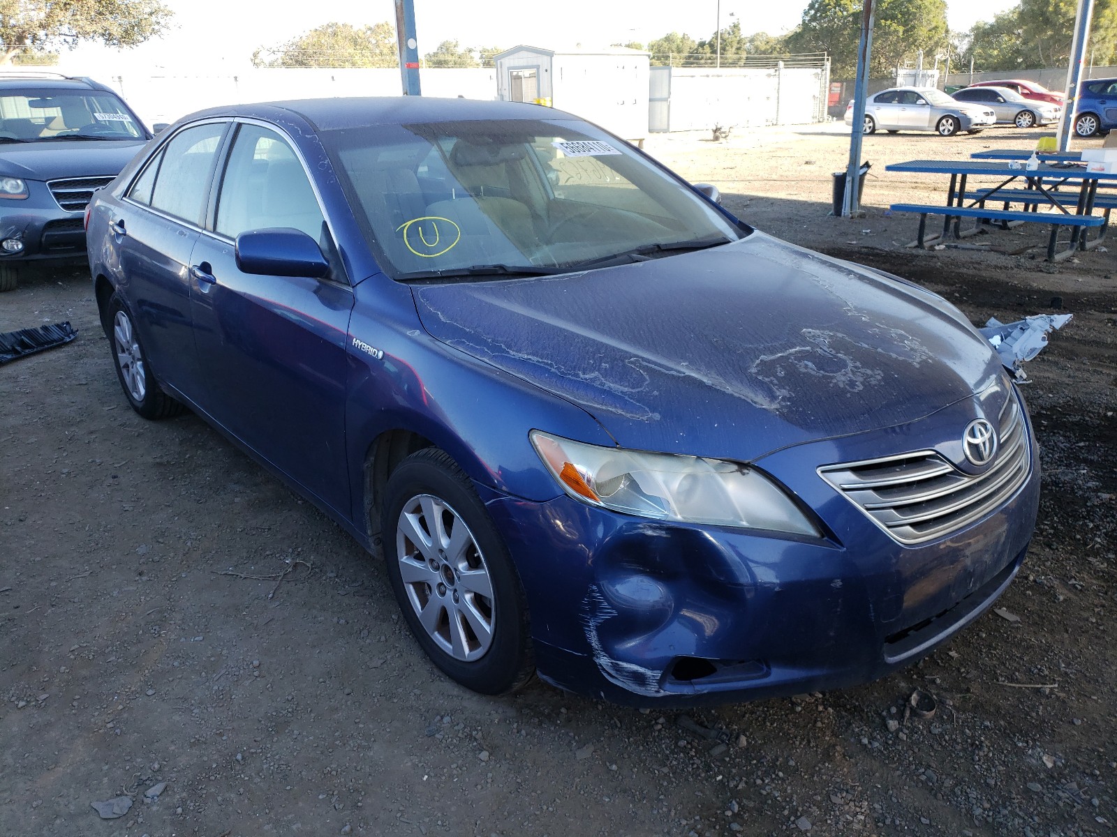 toyota camry hybr 2007 jtnbb46k273037431