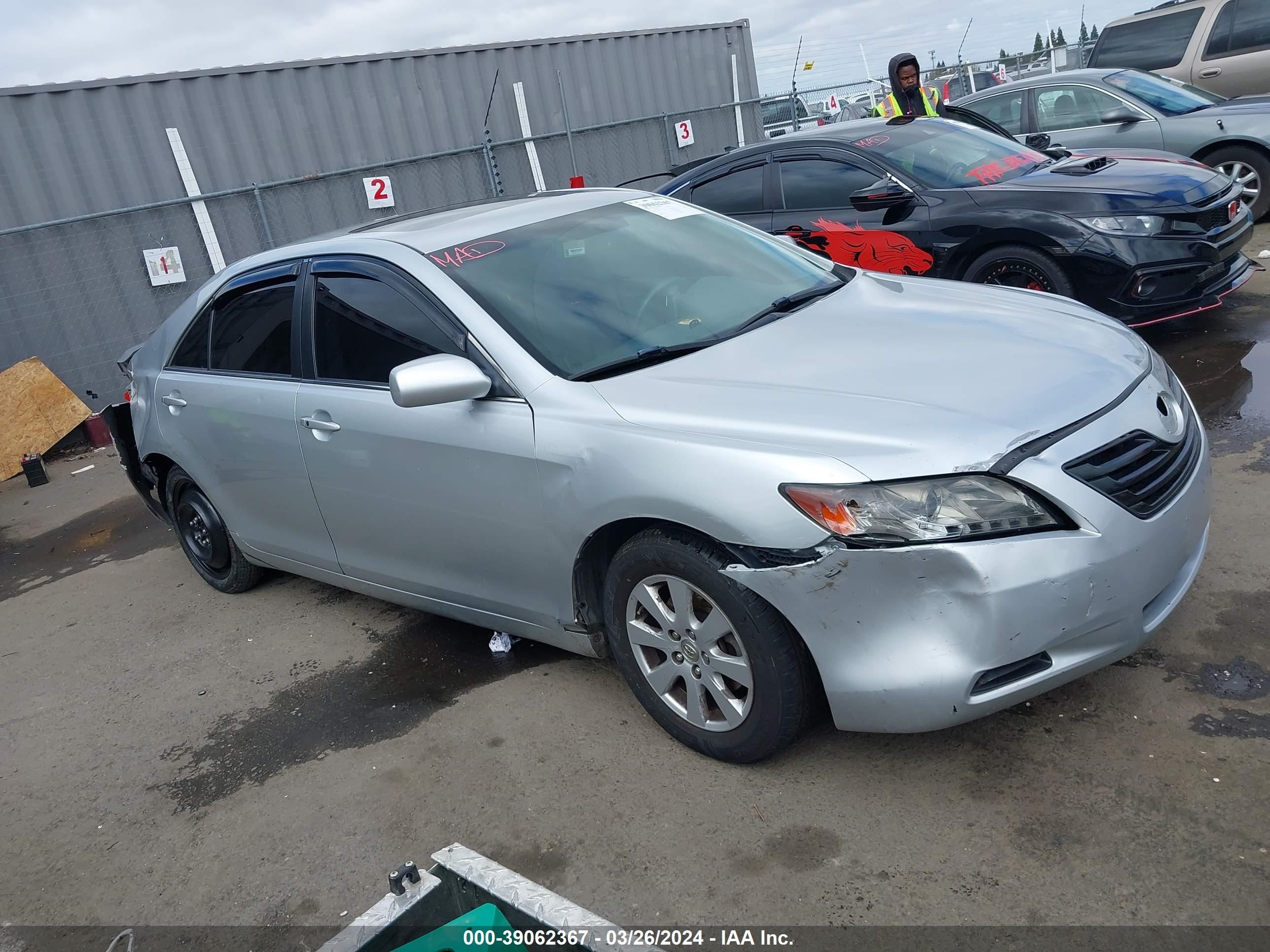 toyota camry 2007 jtnbb46k873036252