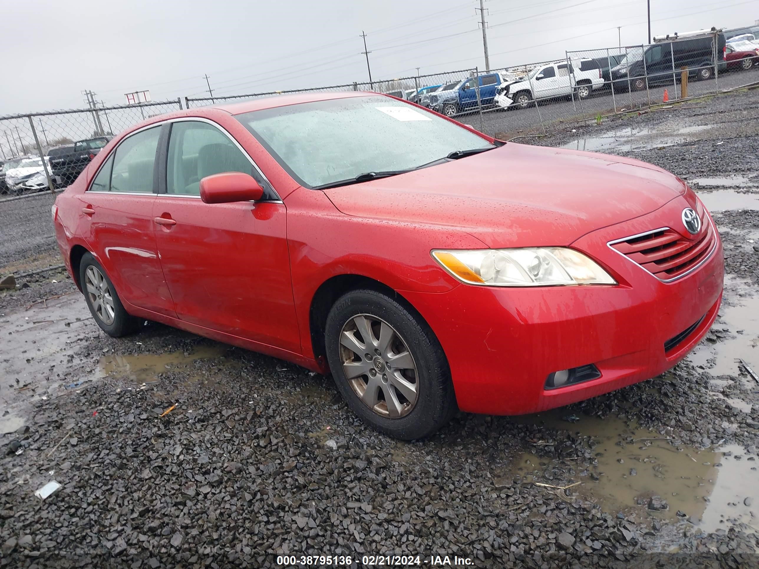 toyota camry 2007 jtnbe46k173028761