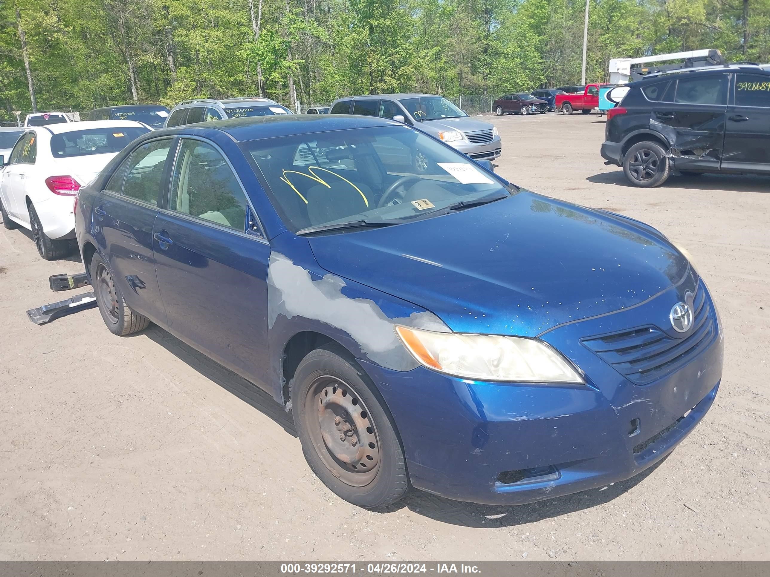 toyota camry 2007 jtnbe46k273003898