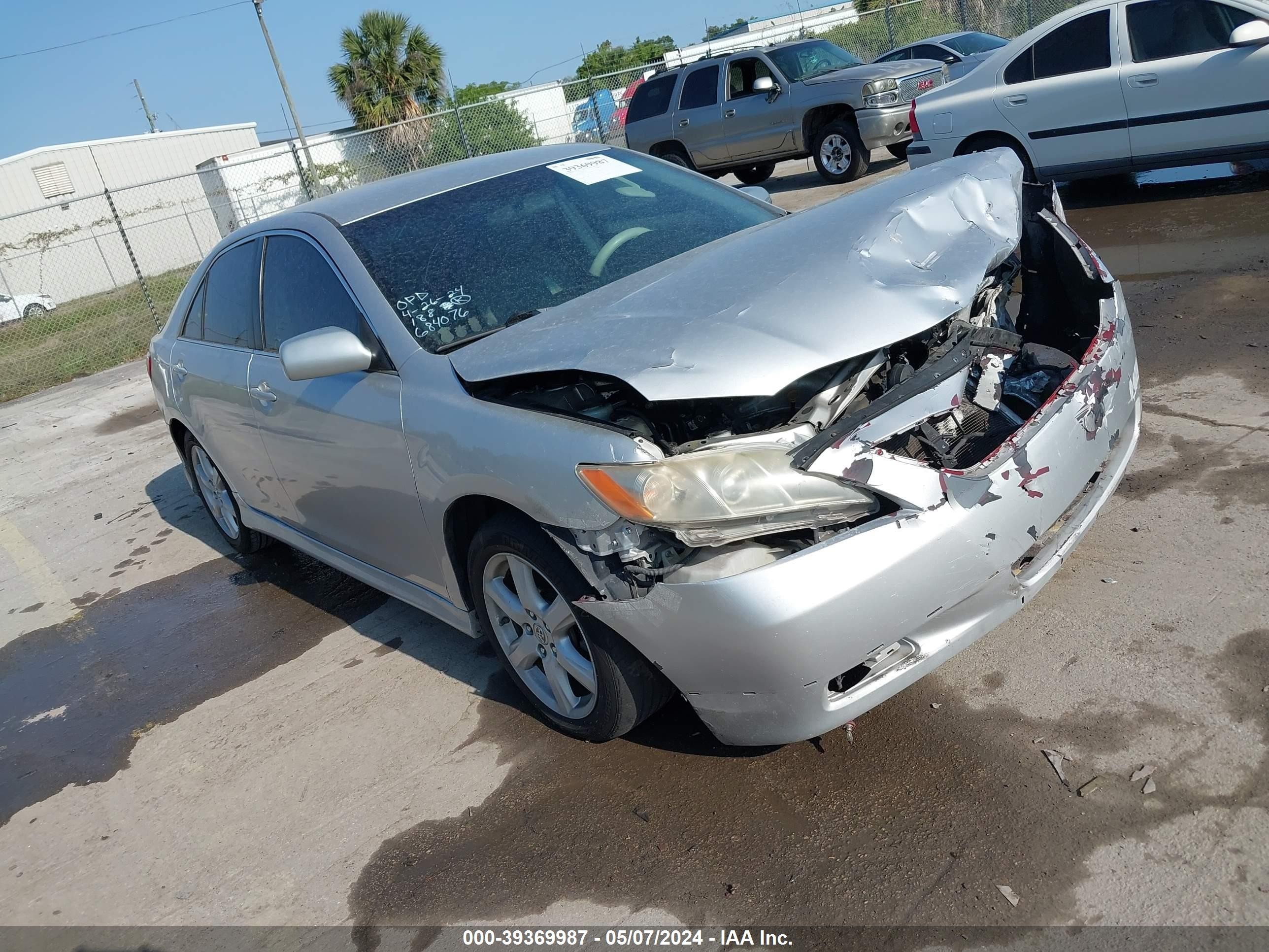 toyota camry 2007 jtnbe46k473012148