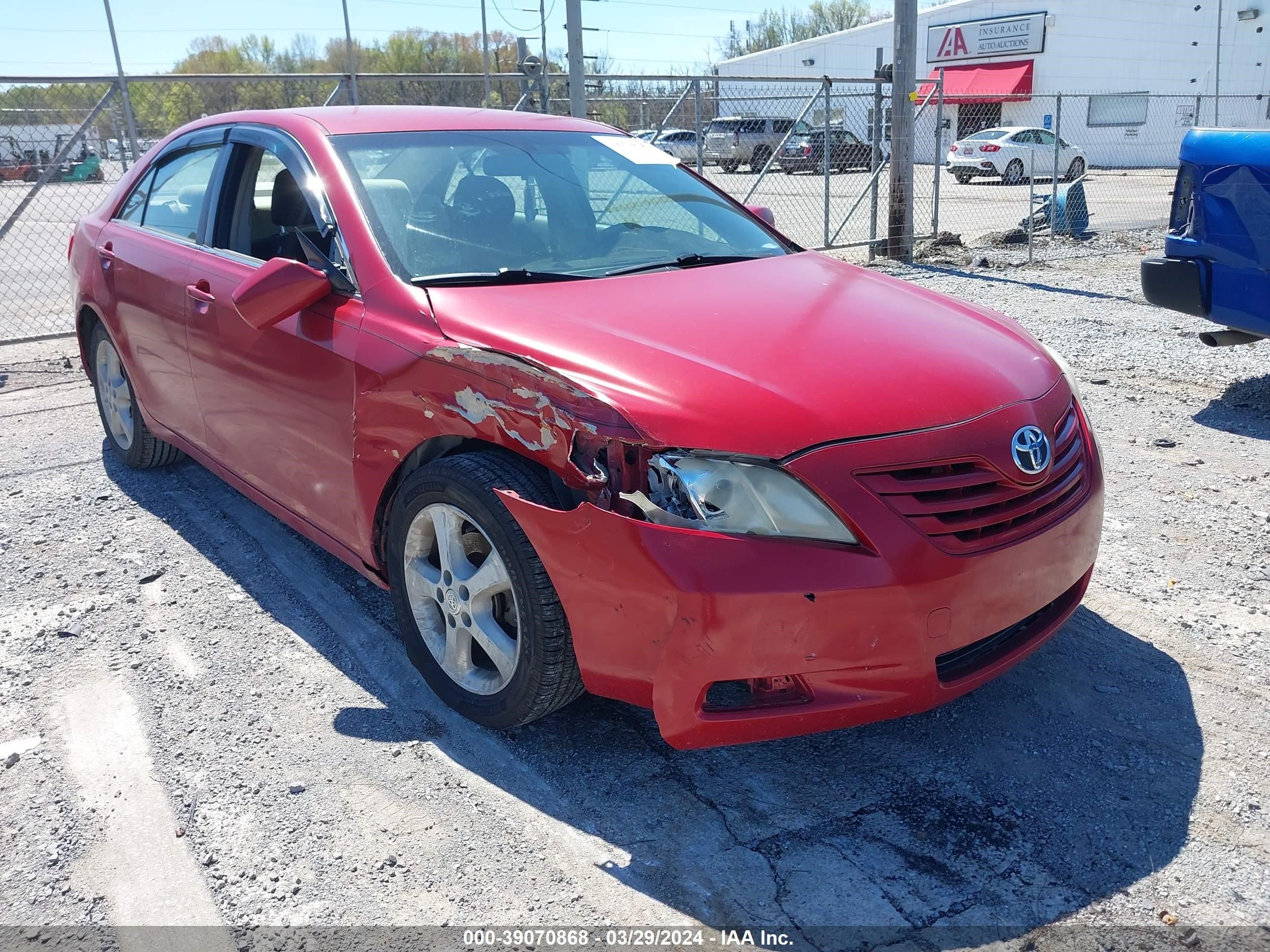 toyota camry 2007 jtnbe46k773034242