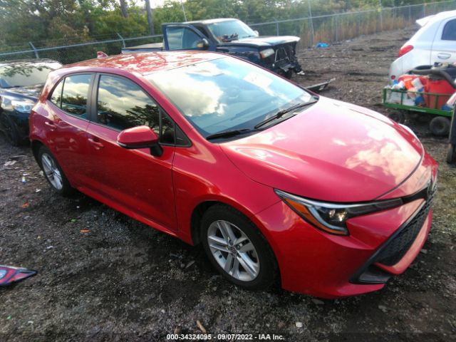 toyota corolla hatchback 2021 jtnd4mbe5m3121869