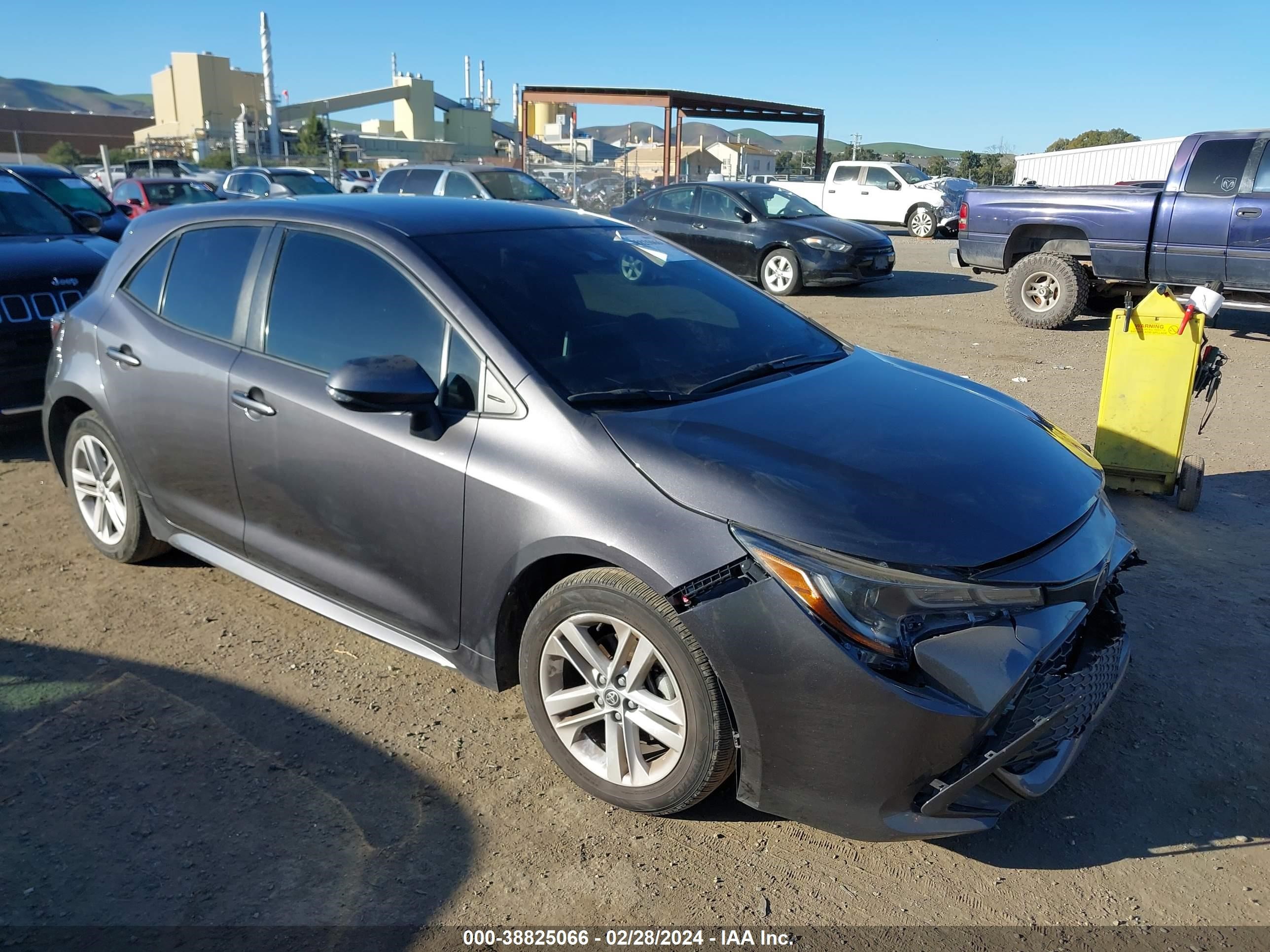 toyota corolla 2021 jtnd4mbe7m3127950