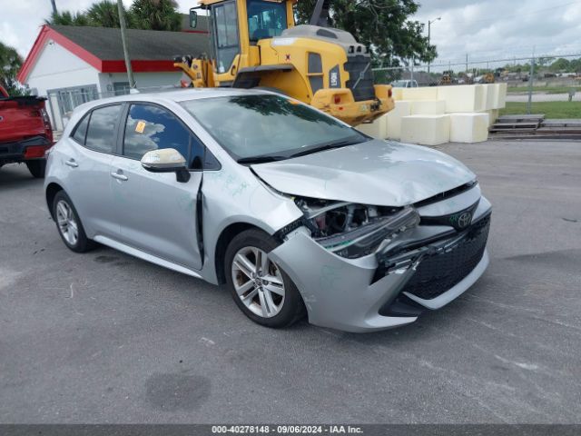 toyota corolla 2021 jtnd4mbe8m3118058