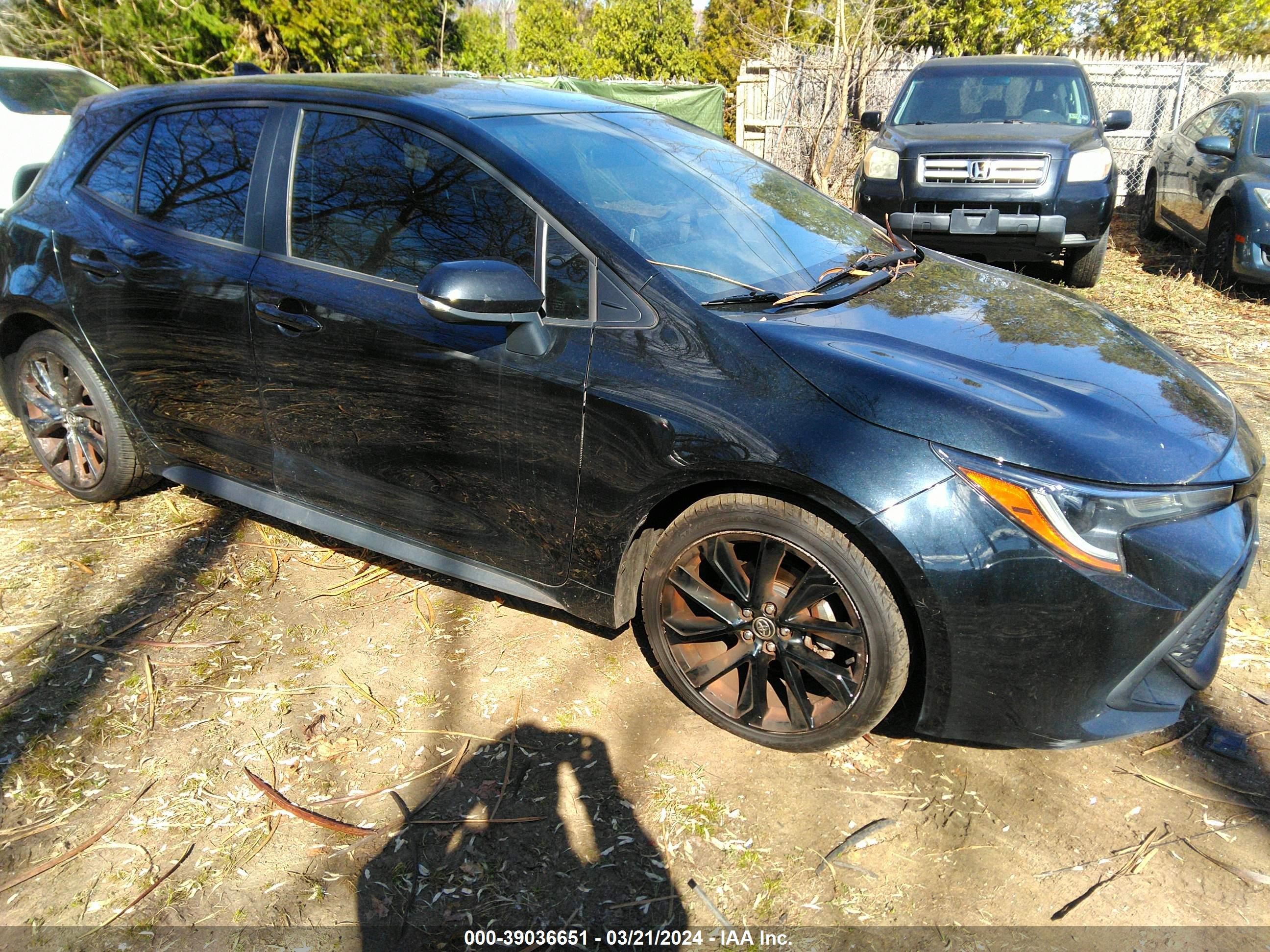 toyota corolla 2020 jtnd4rbe5l3092014