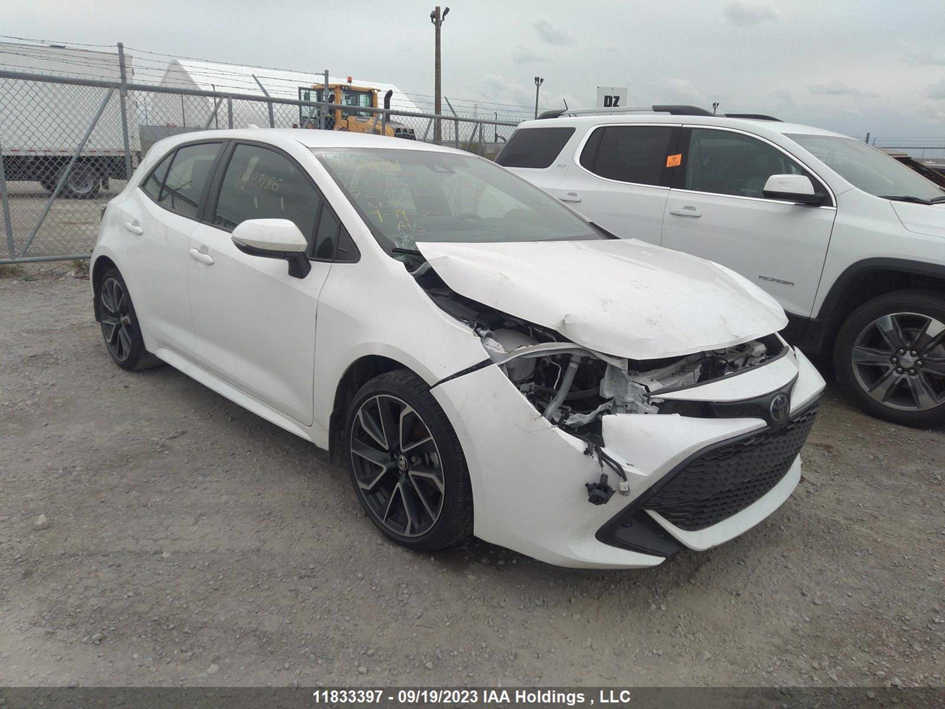 toyota corolla 2019 jtnk4rbe6k3071288