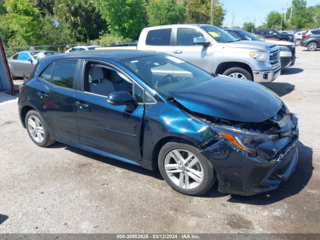 toyota corolla 2019 jtnk4rbe9k3034641