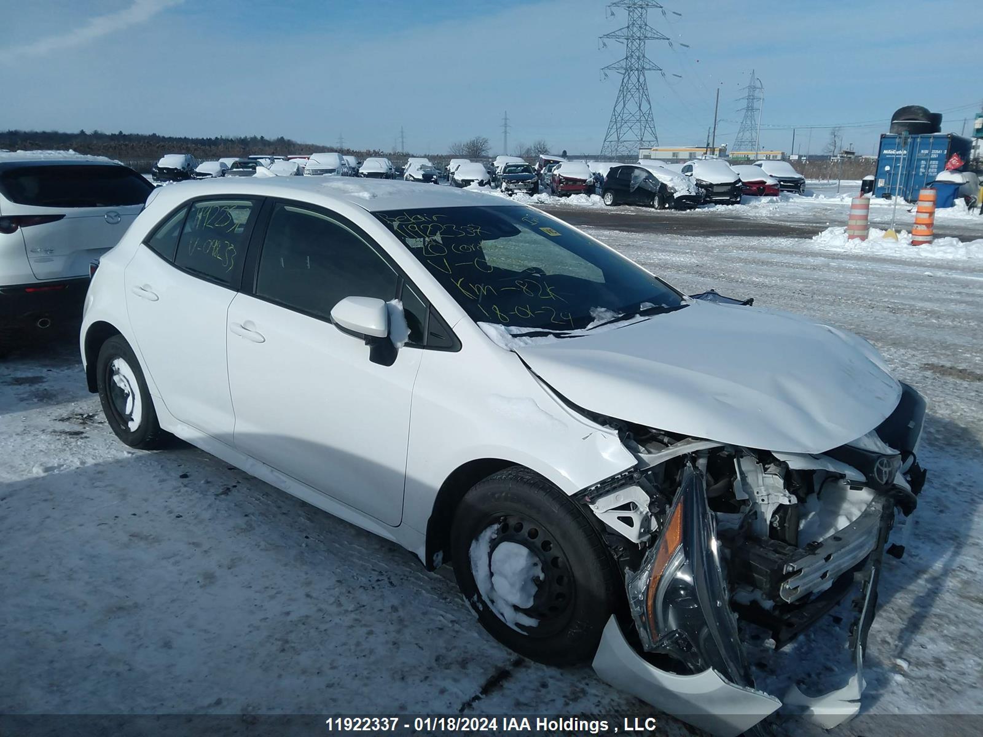 toyota corolla 2020 jtnk4rbexl3098253