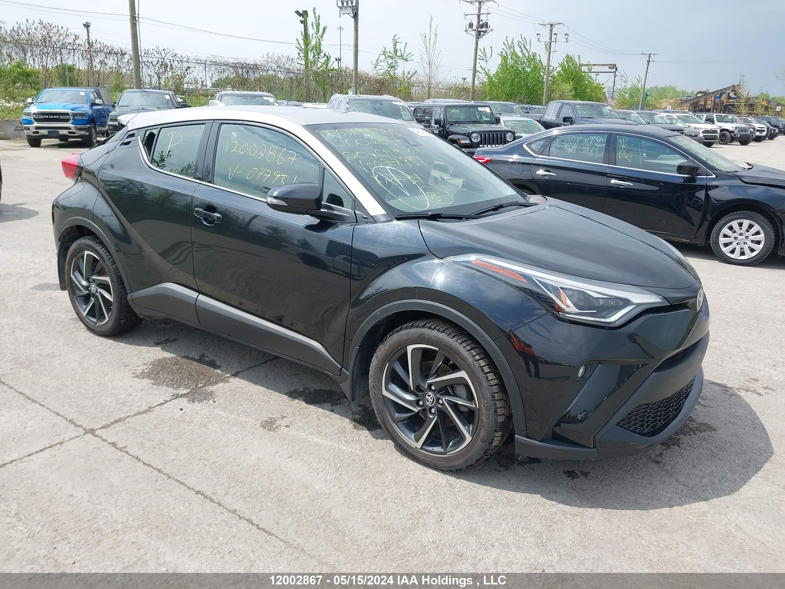 toyota c-hr 2020 jtnkhmbx0l1077951