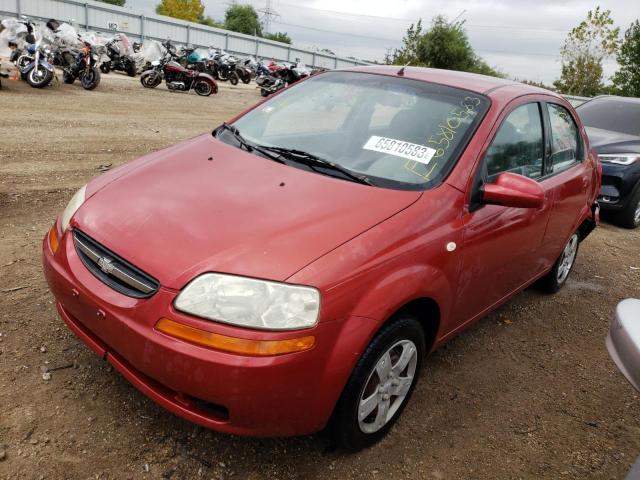 chevrolet aveo base 2005 kl1td52625b463454